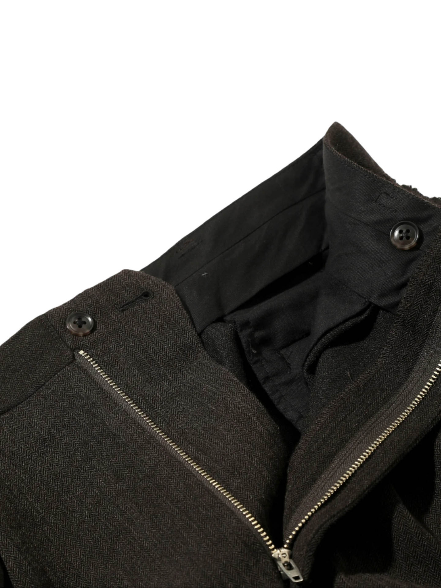 NEEDLES 25FW Raw Edge Trouser - W/L Herringbone-3