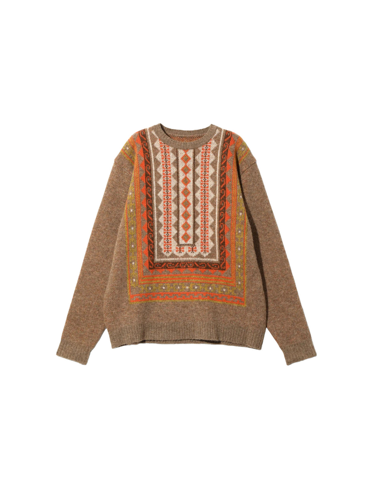SOUTH2 WEST8 25FW Crew Neck Sweater - Shetland