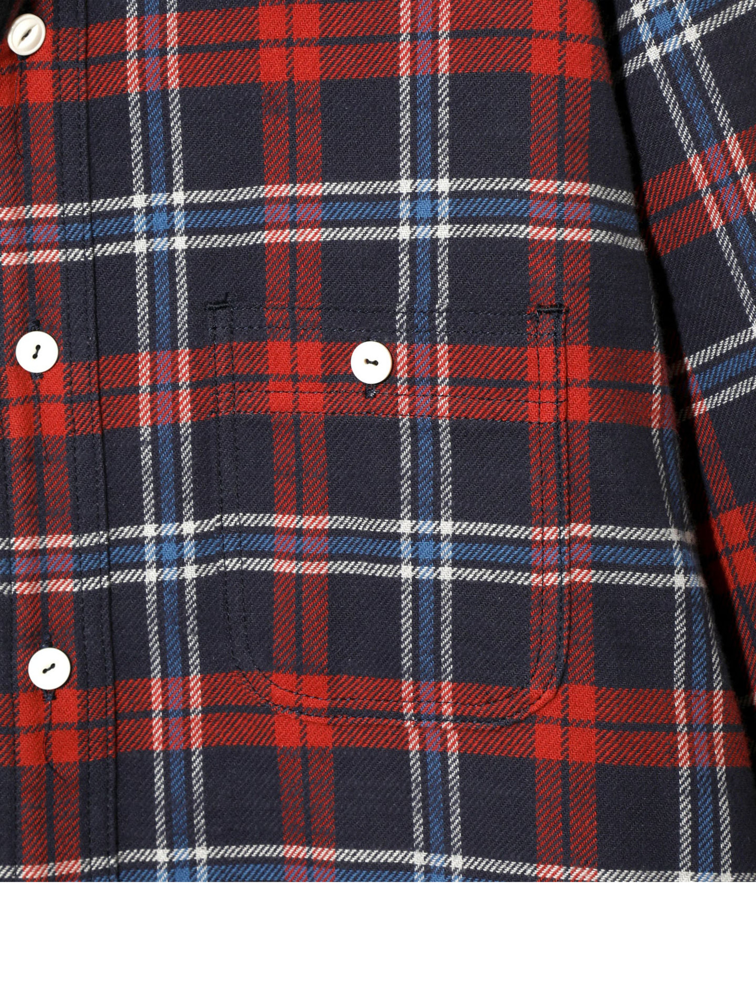 SOUTH2 WEST8 25FW Work Shirt - Cotton Brushed Plaid-4