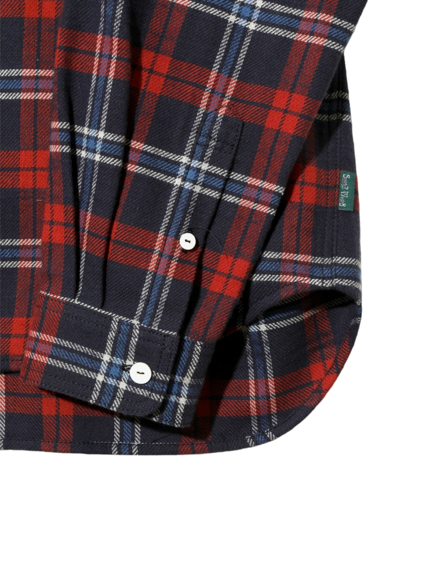 SOUTH2 WEST8 25FW Work Shirt - Cotton Brushed Plaid-3