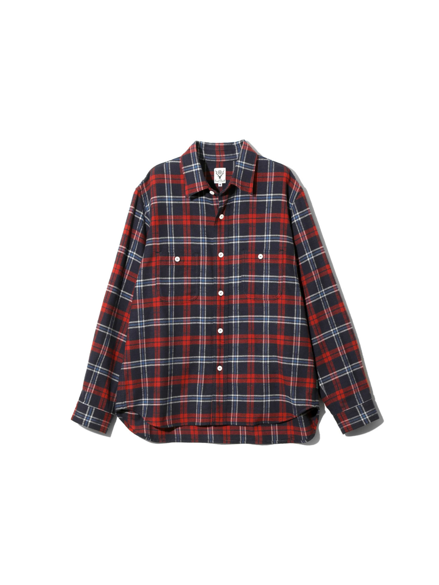 SOUTH2 WEST8 25FW Work Shirt - Cotton Brushed Plaid
