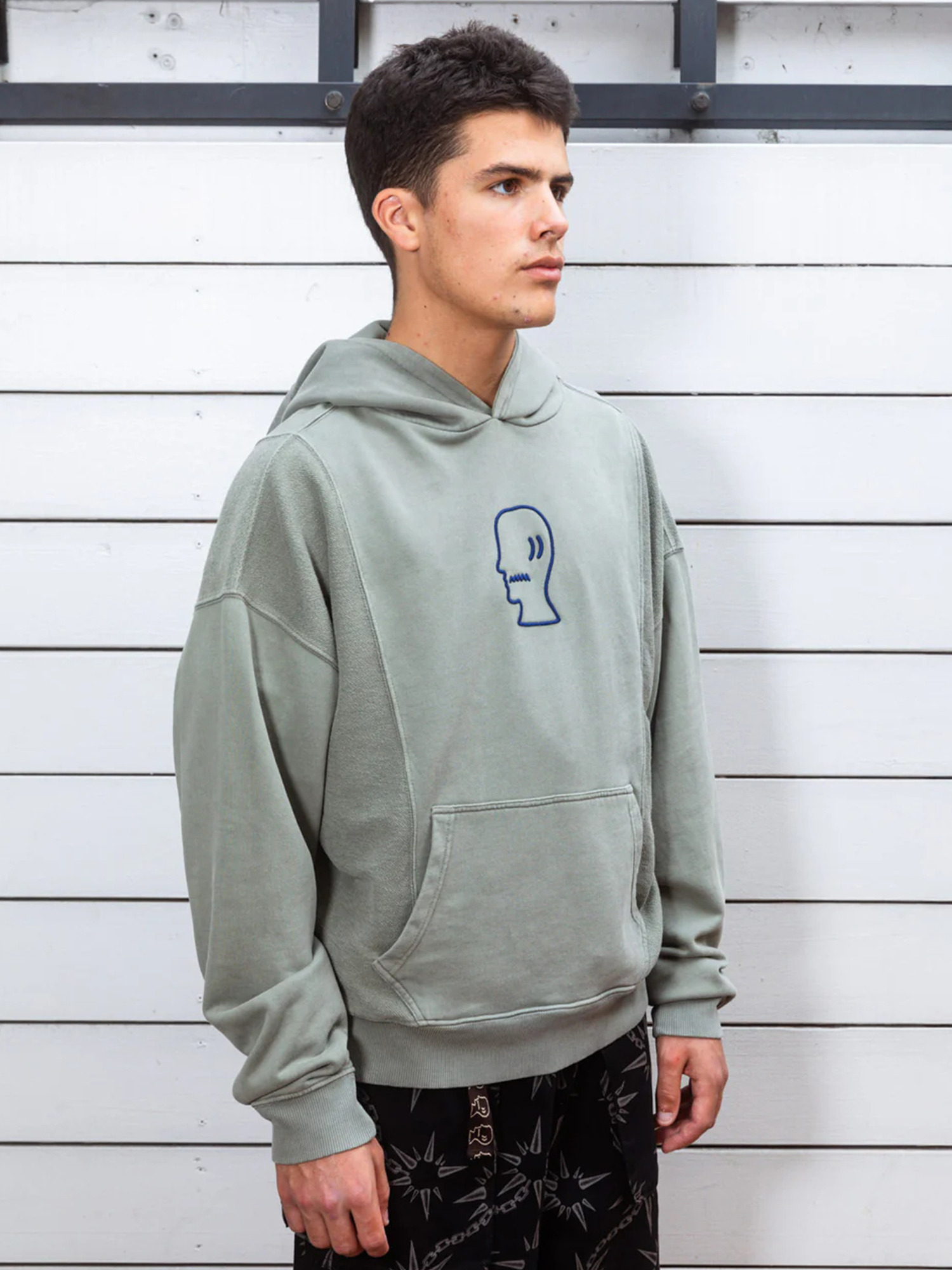 Brain Dead 25FW Mendoza Cropped Hoodie-4