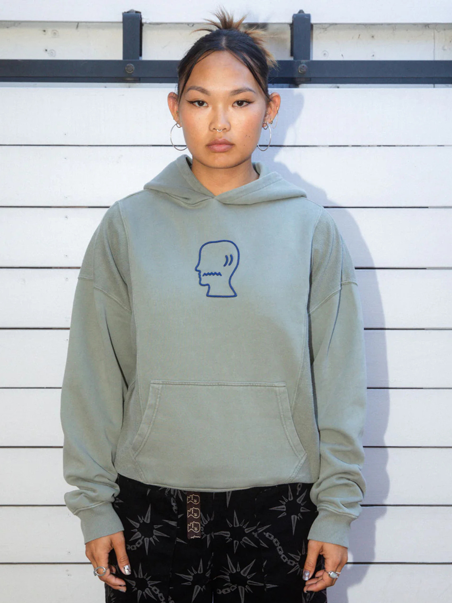 Brain Dead 25FW Mendoza Cropped Hoodie-3