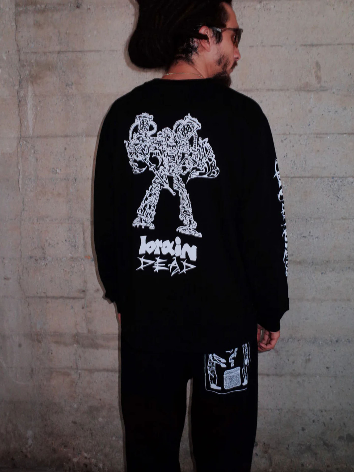 Brain Dead 25FW Skull Mech Long Sleeve T-shirt-5
