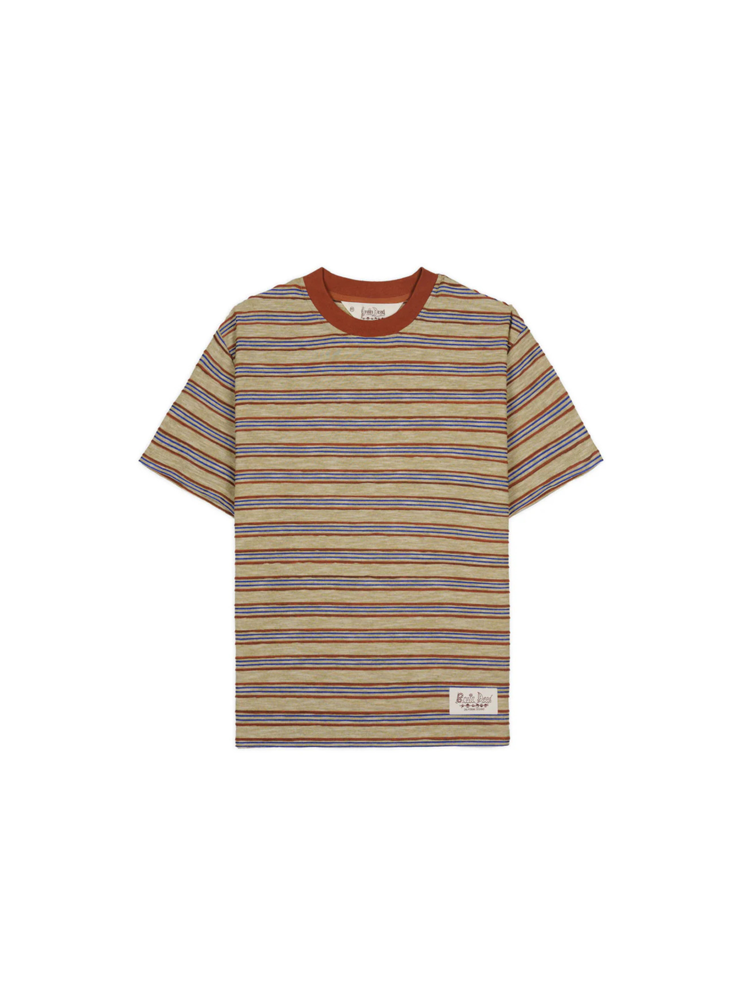 Brain Dead 25FW Pudu Stripe Short Sleeve T-shirt