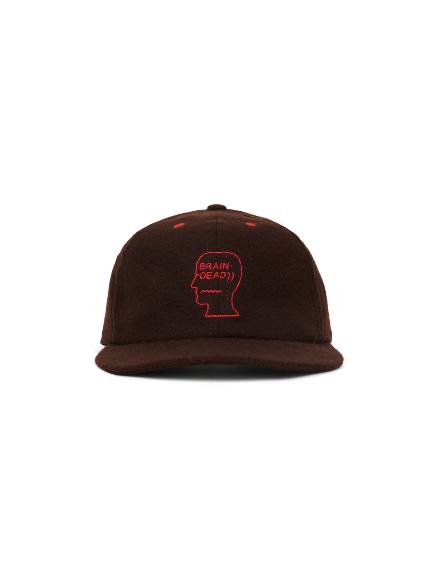 Brain Dead 25FW Flannel Classic Logohead 6 Panel Hat-2