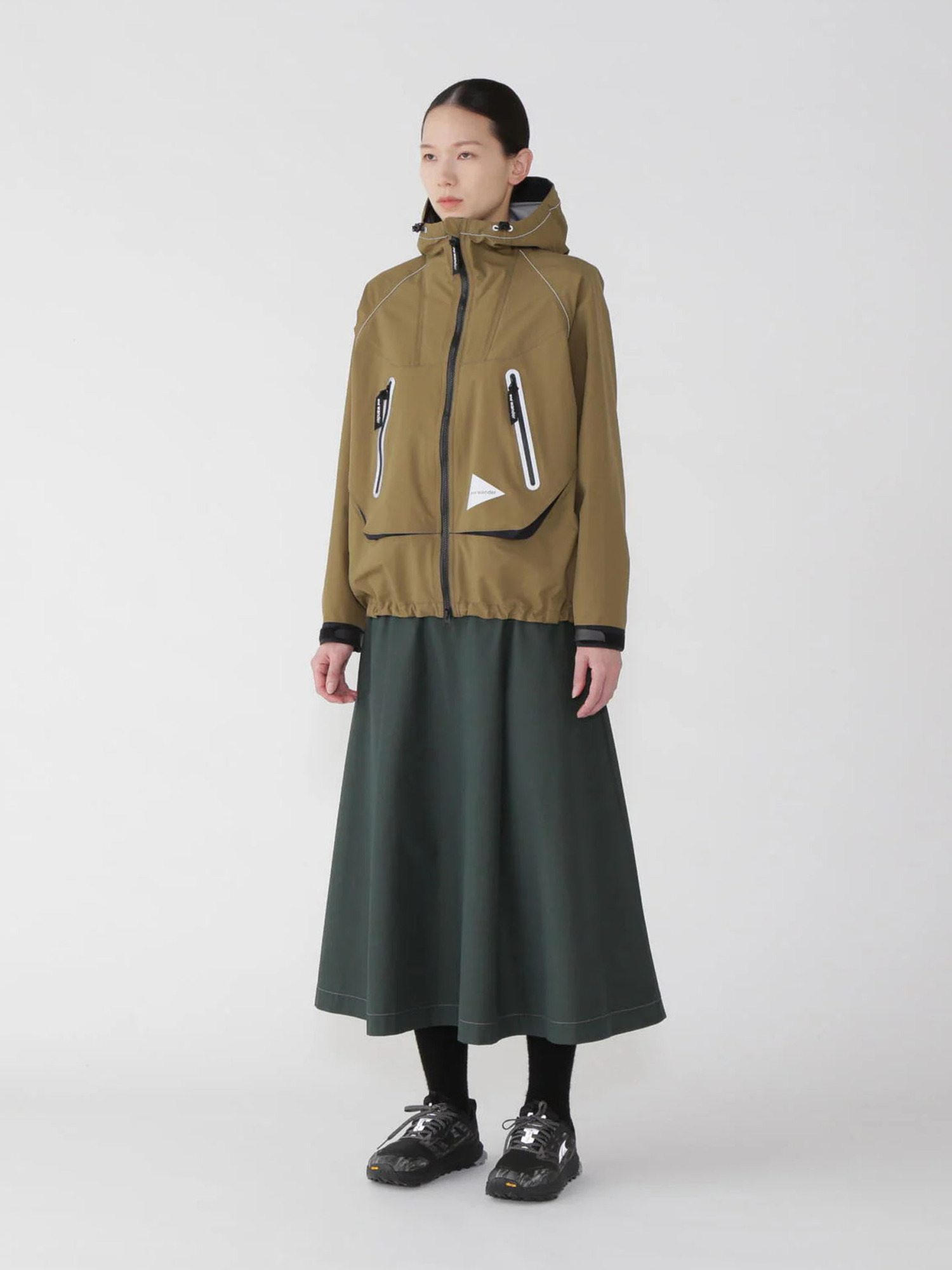 and wander 25FW loose fitting rain jacket-4
