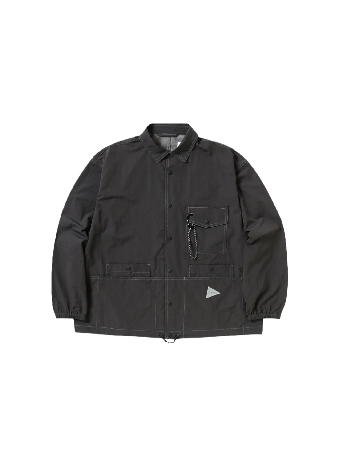 and wander 25FW crinkled nylon shirts jacket