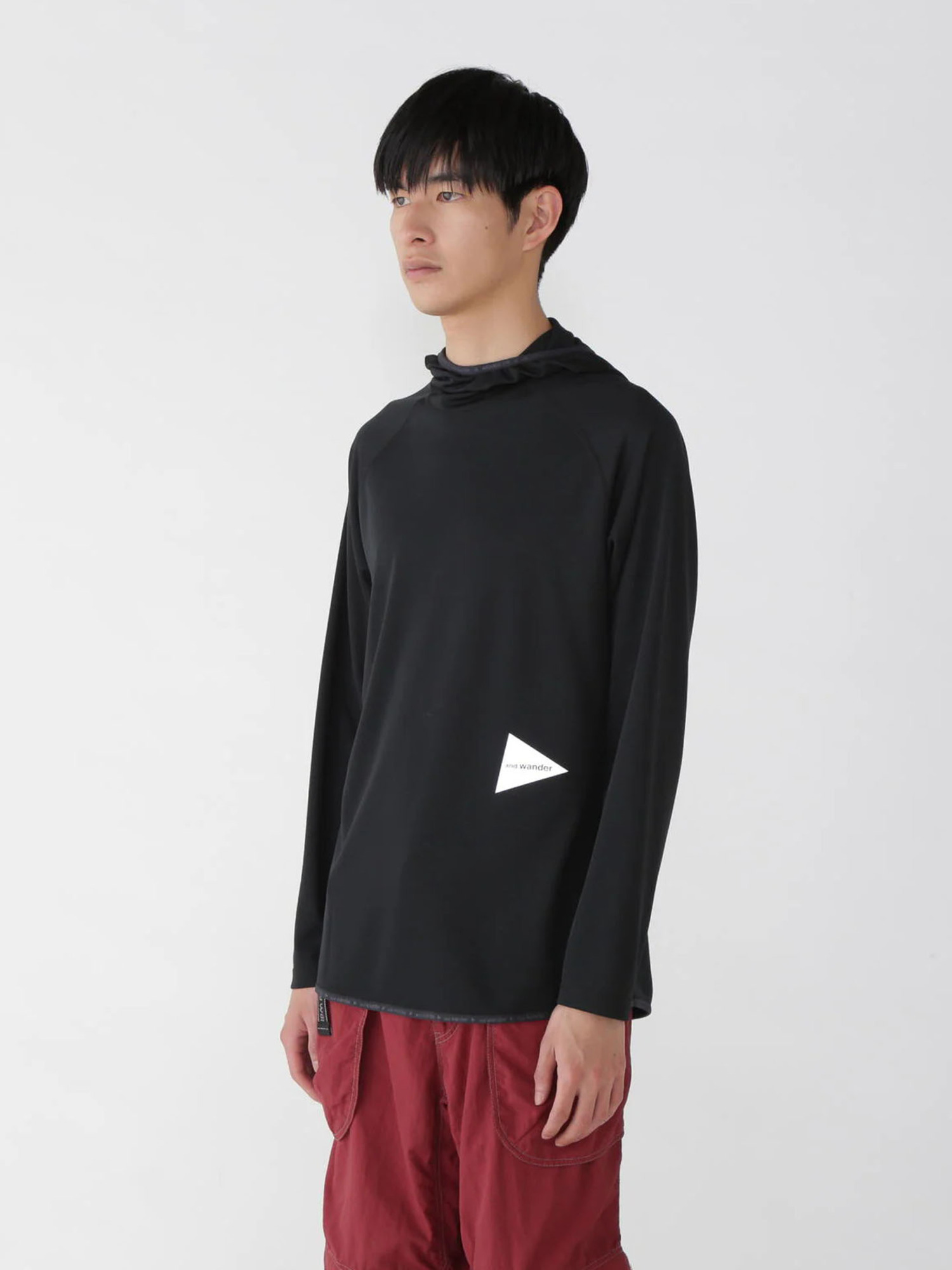 and wander 25FW dry jersey LS hoodie-4