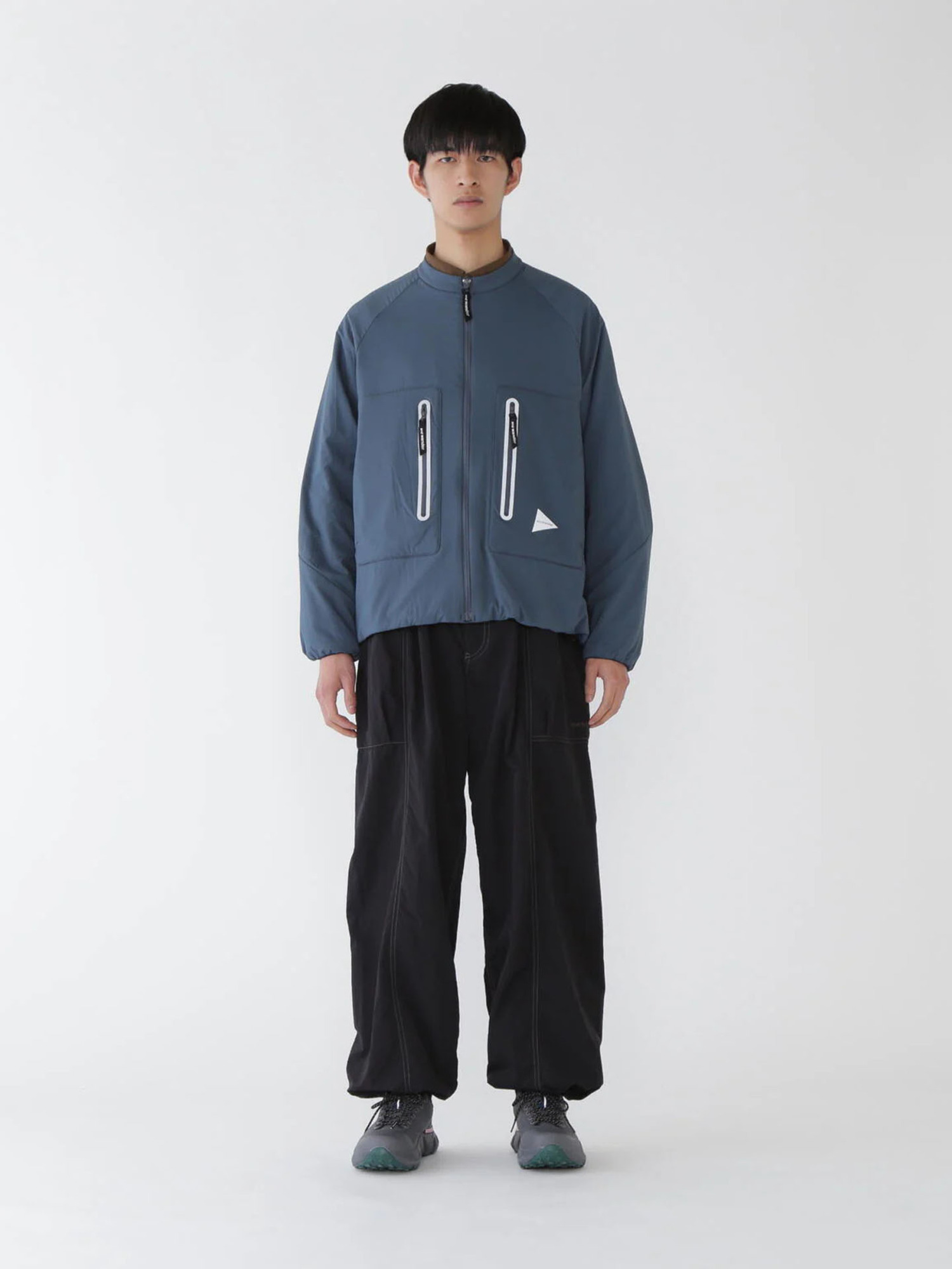 and wander 25FW crinkled nylon pants-4