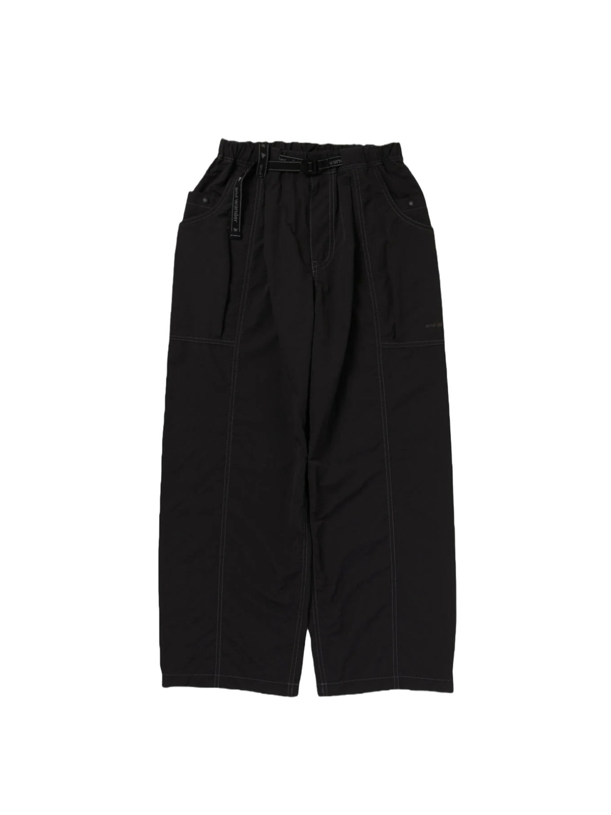 and wander 25FW crinkled nylon pants