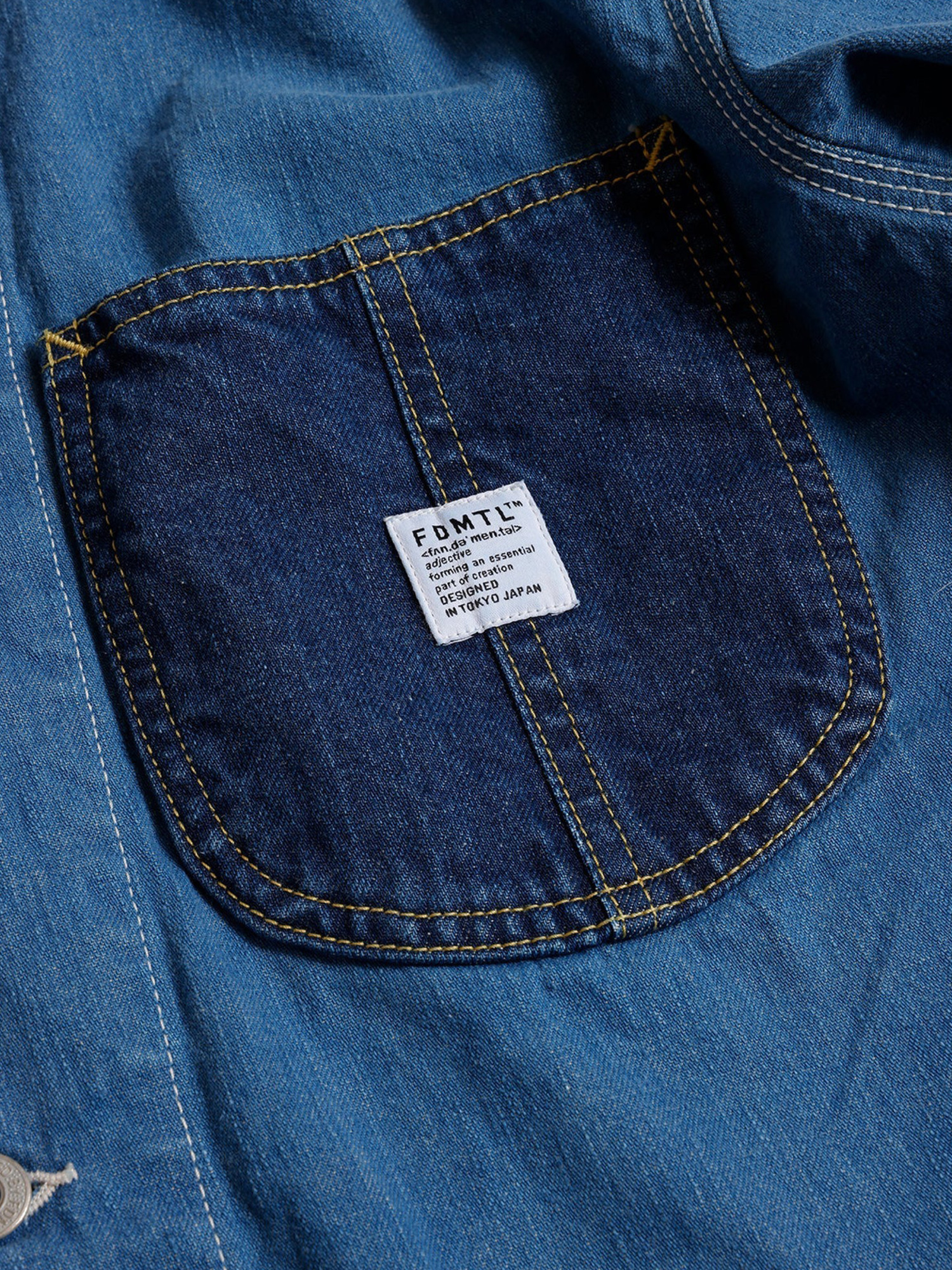 FDMTL 25FW THIRD JACKET COVERALL 3YR WASH-8