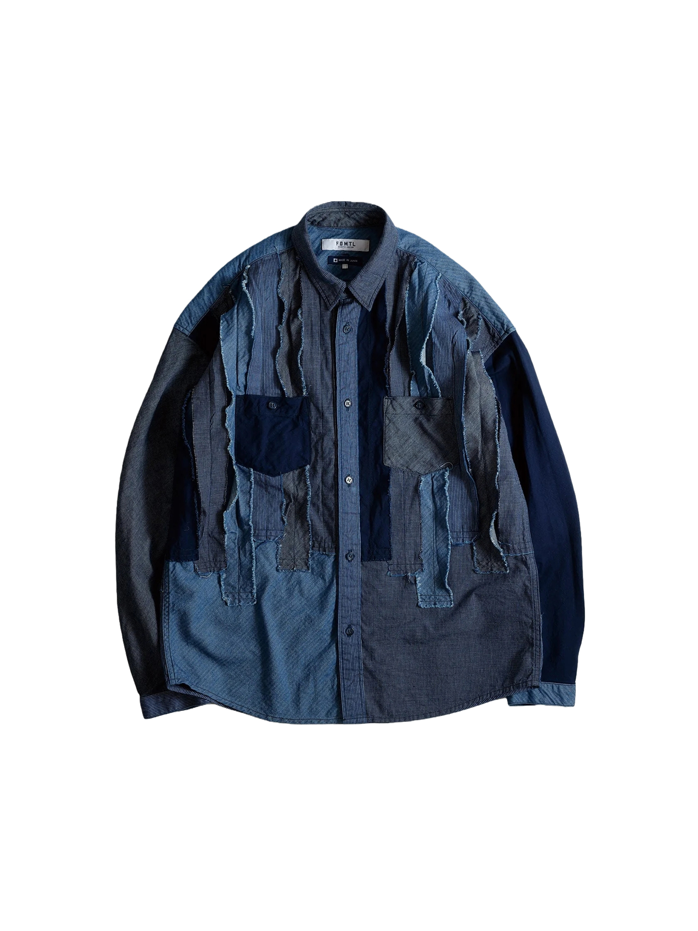 FDMTL 25FW OBI STRIPE SHIRT RINSE