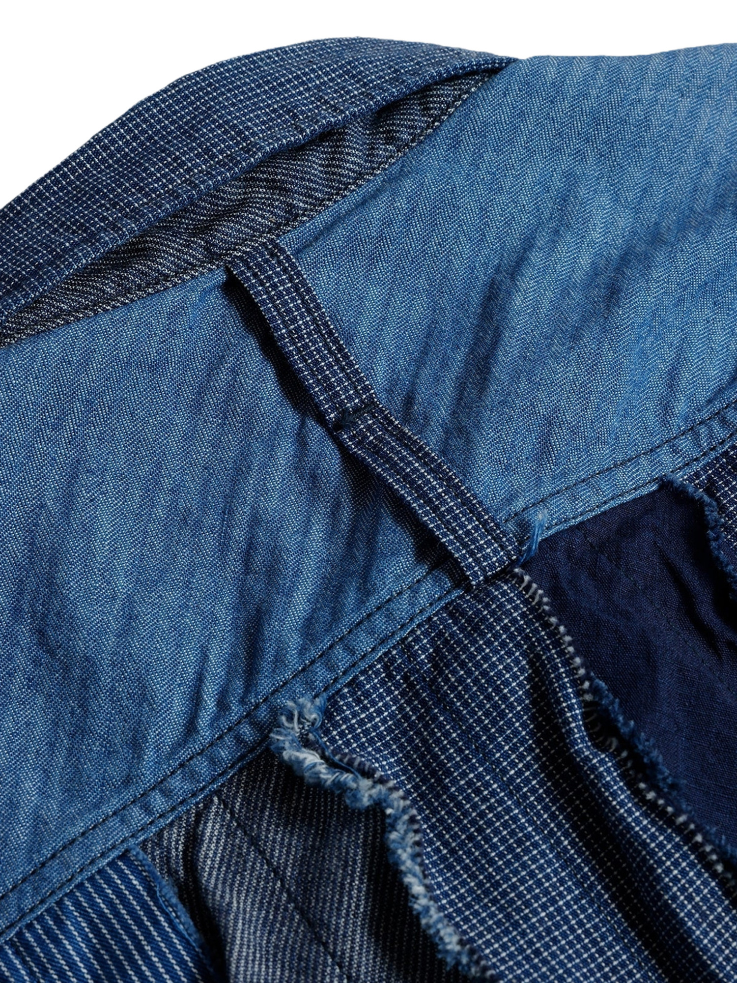 FDMTL 25FW OBI STRIPE SHIRT RINSE-7