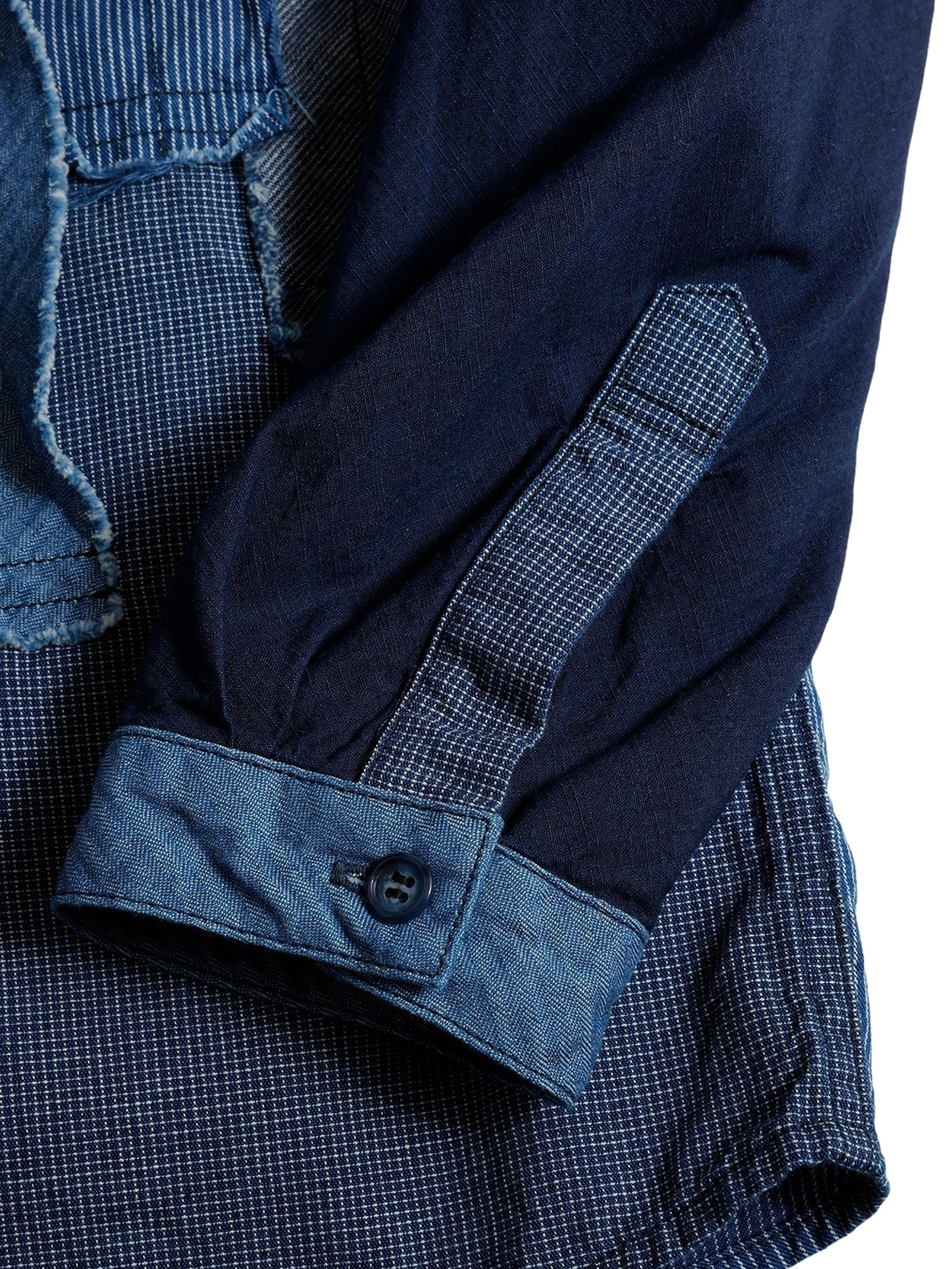 FDMTL 25FW OBI STRIPE SHIRT RINSE-4