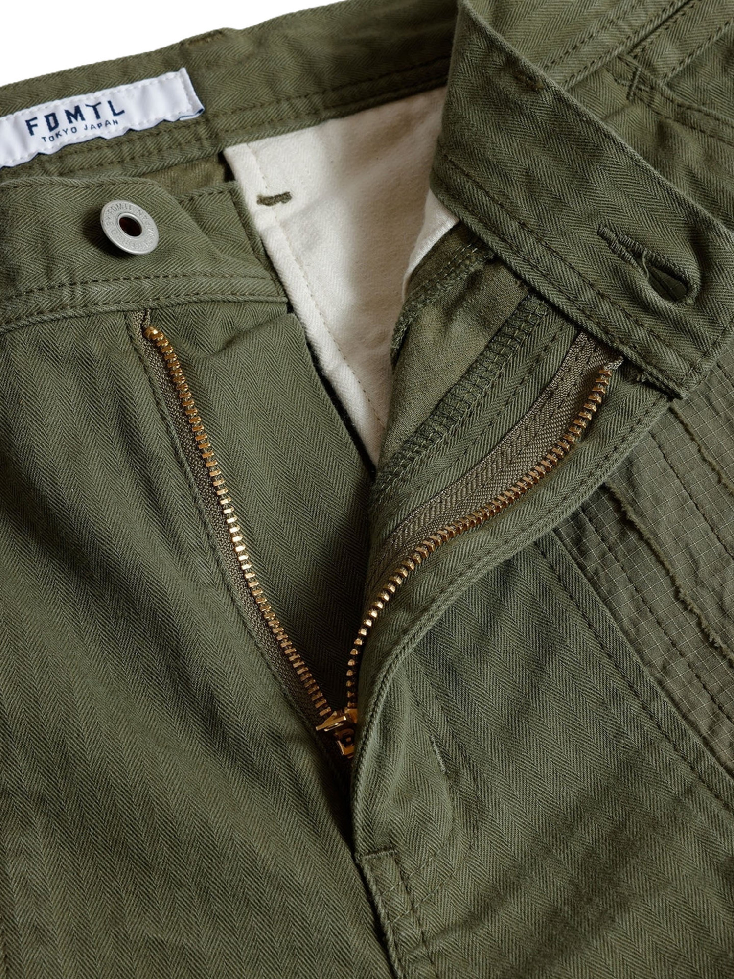 FDMTL 25FW OBI CENTER STRIPE PANTS RINSE-4