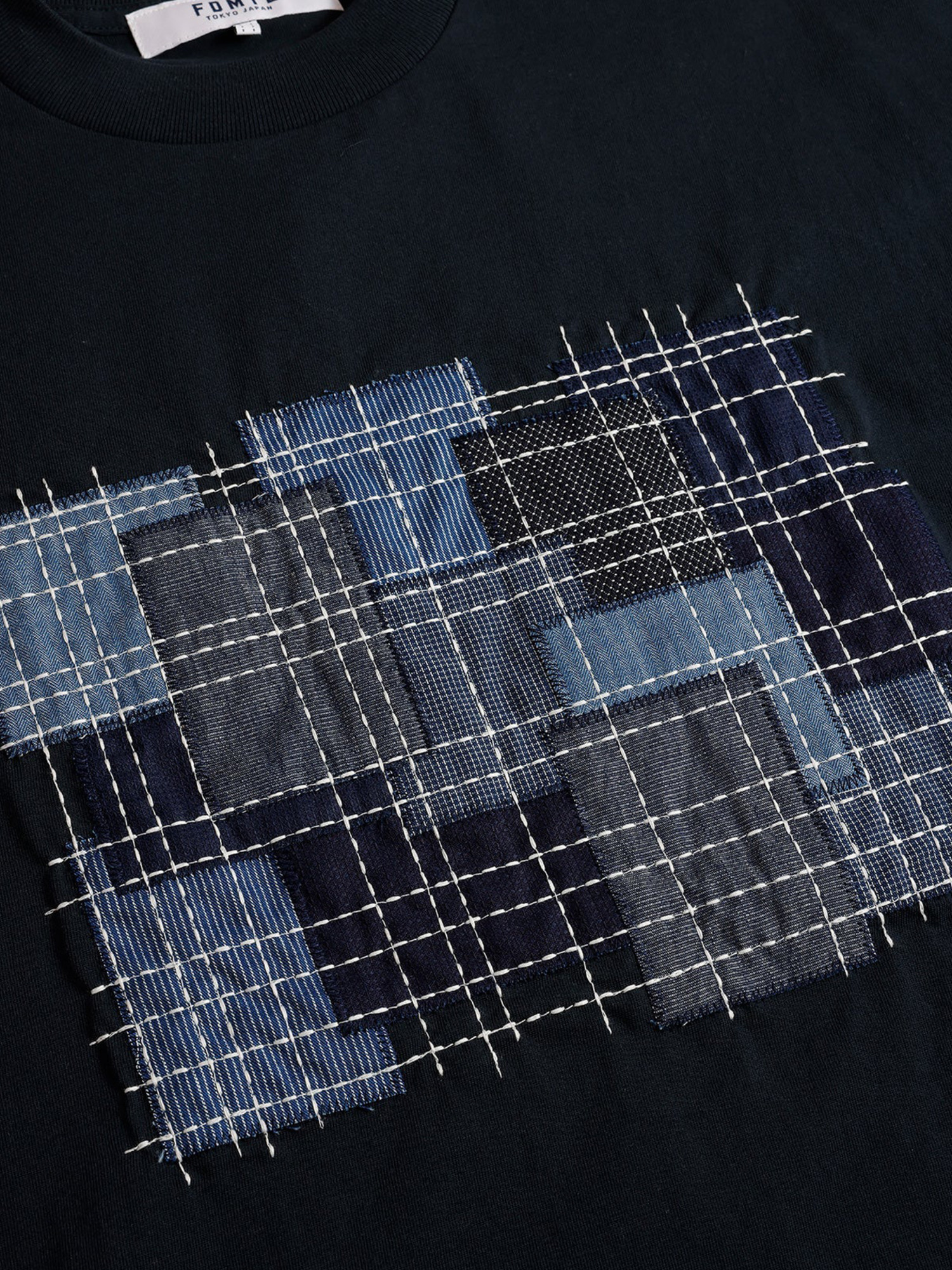 FDMTL 25FW BORO EMBROIDERED TEE-3