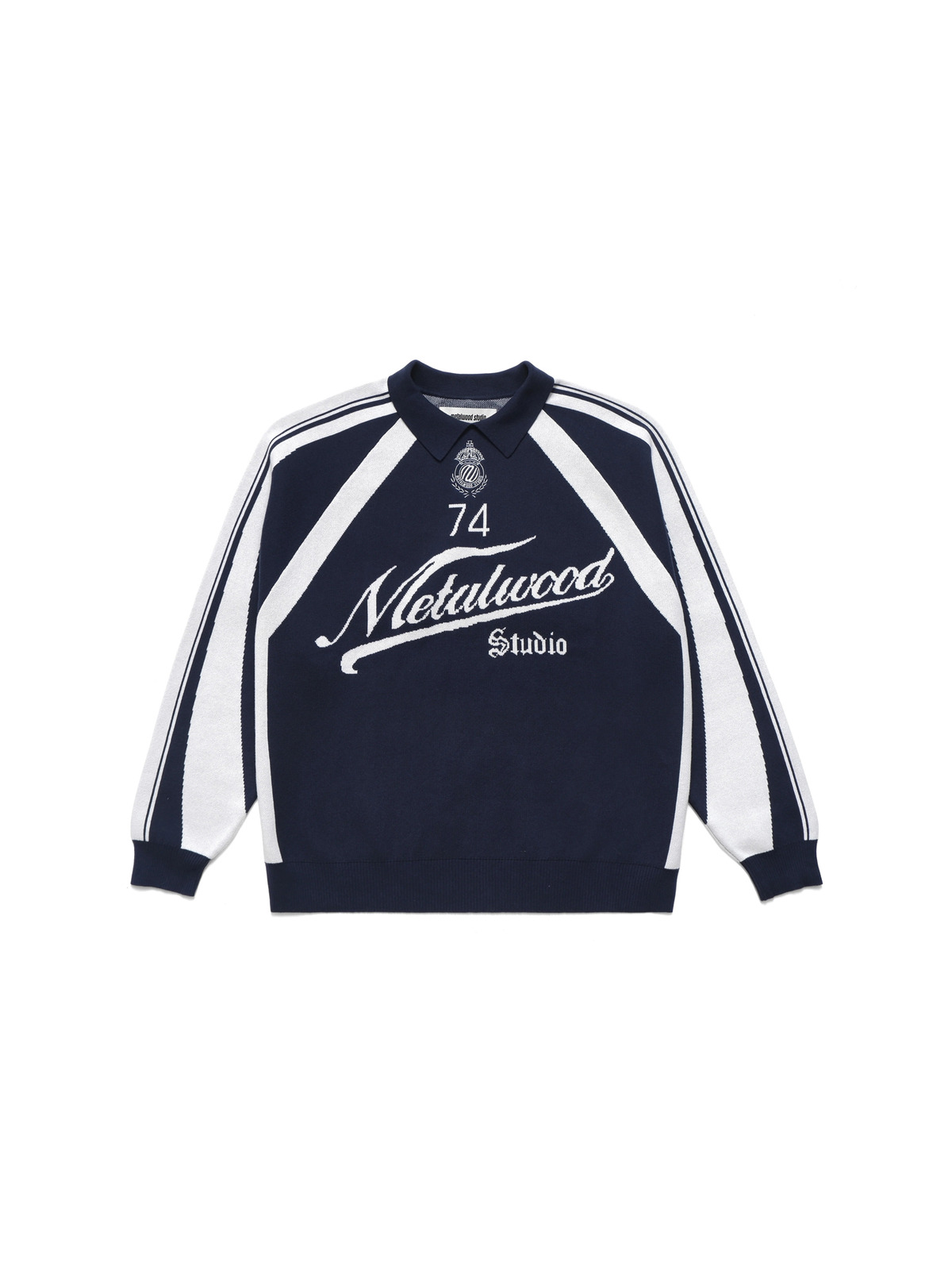 Metalwood Studio 25FW Knit Football Top