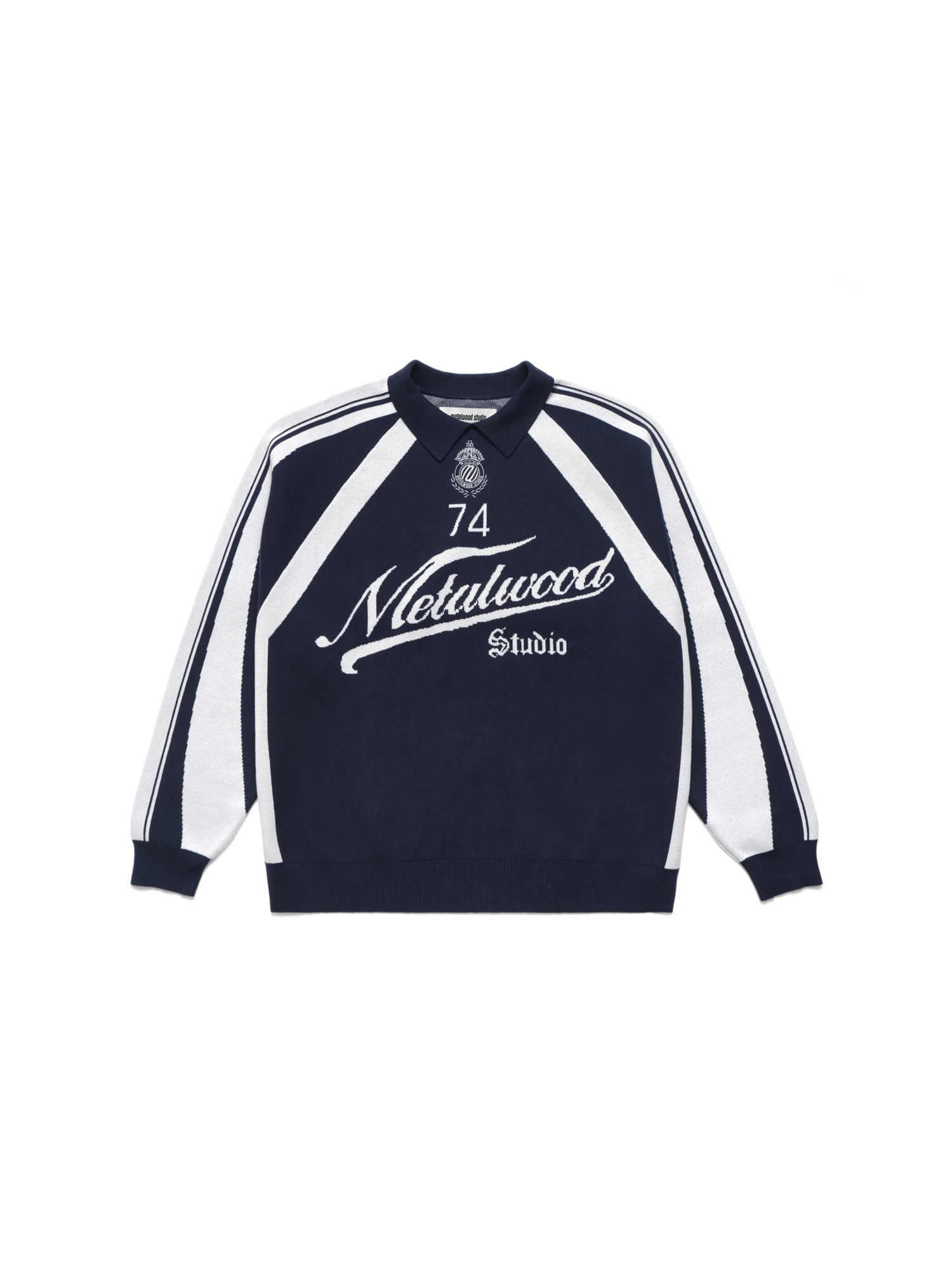 Metalwood Studio 25FW Knit Football Top