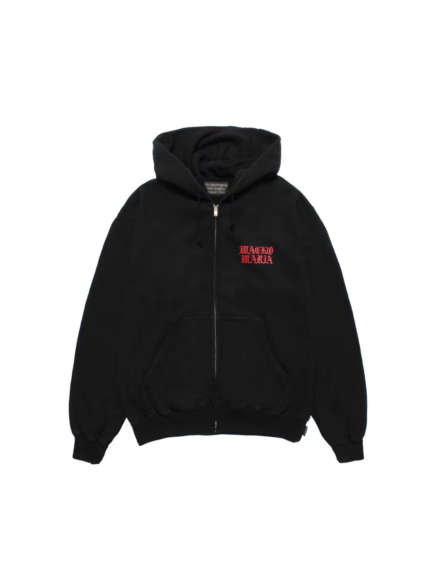 WACKO MARIA 25FW DEATH ROW RECORDS-WASHED MIDDLE WEIGHT FULL ZIP HOODED SWEATSHIRT