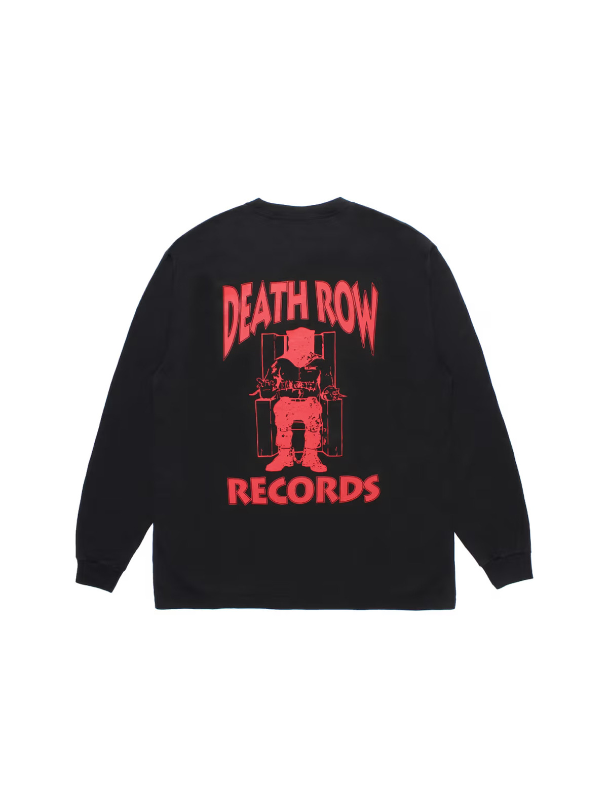 WACKO MARIA 25FW DEATH ROW RECORDS WASHED HEAVY WEIGHT CREW NECK LONG SLEEVE T-SHIRT