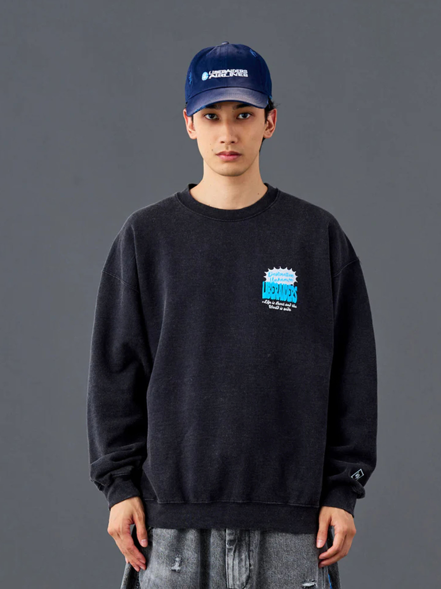 Liberaiders 26SS DIALOGUE BALLOON CREWNECK-5
