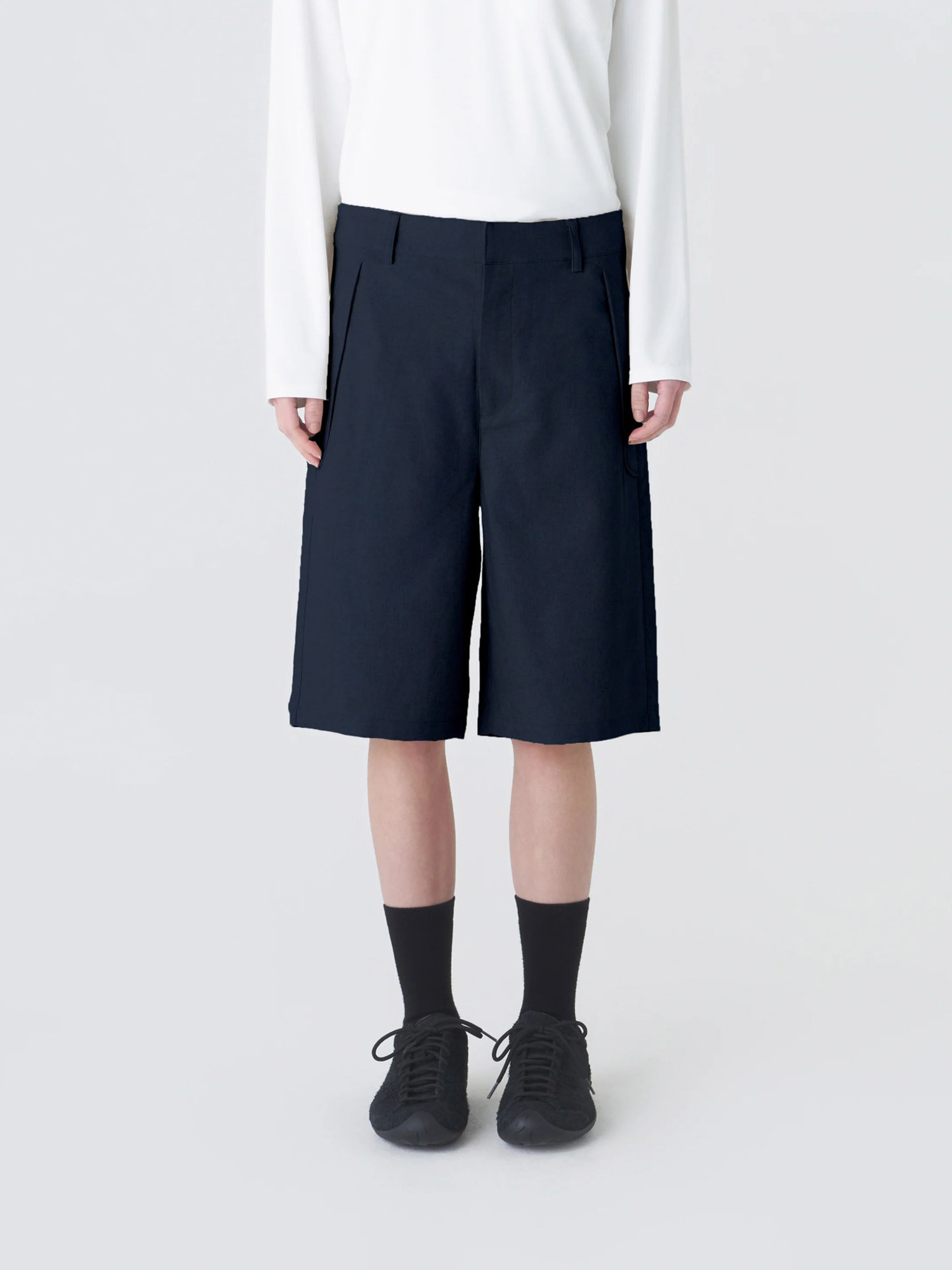 Hiking Patrol 26SS PATH LINEN COTTON MIXED SHORTS-4