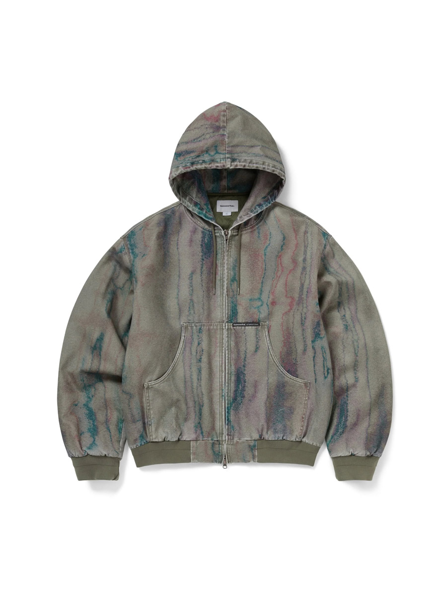 THISISNEVERTHAT 25FW BLURRED HOODED JACKET