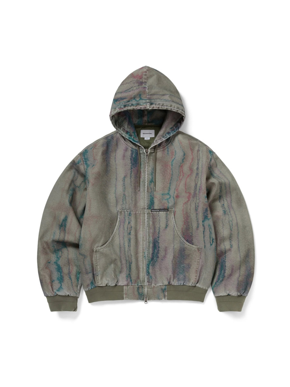 THISISNEVERTHAT 25FW BLURRED HOODED JACKET