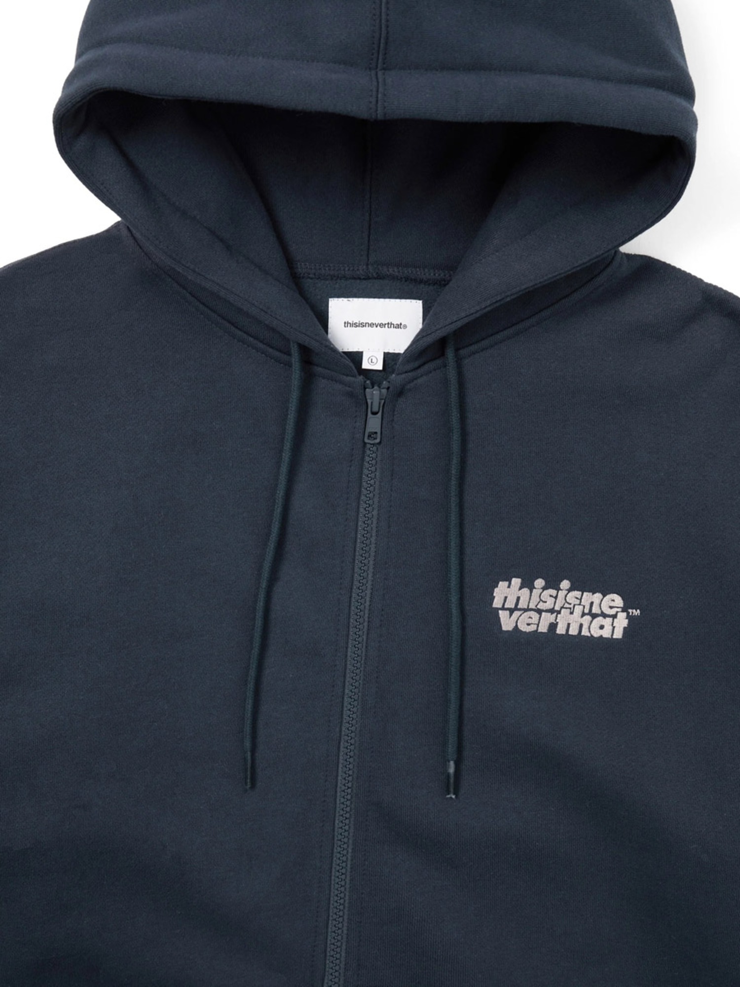 THISISNEVERTHAT 25FW OL-LOGO ZIP UP HOODIE-3