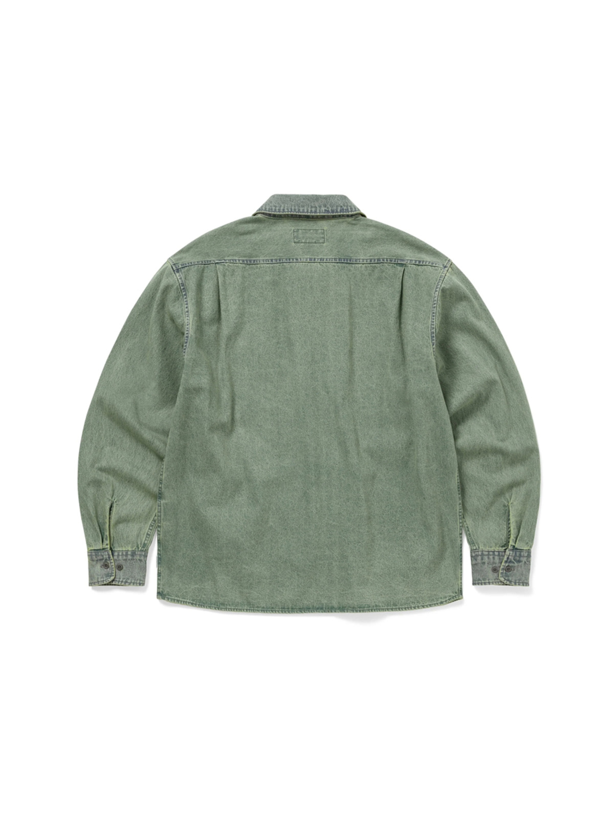 THISISNEVERTHAT 25FW WASHED DENIM ZIP SHIRT