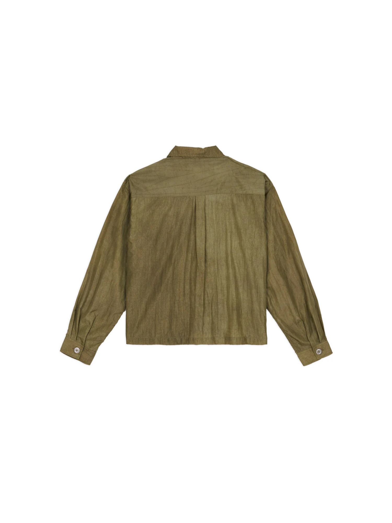 Brain Dead 26SS Cropped Nylon Button Up Shirt-2