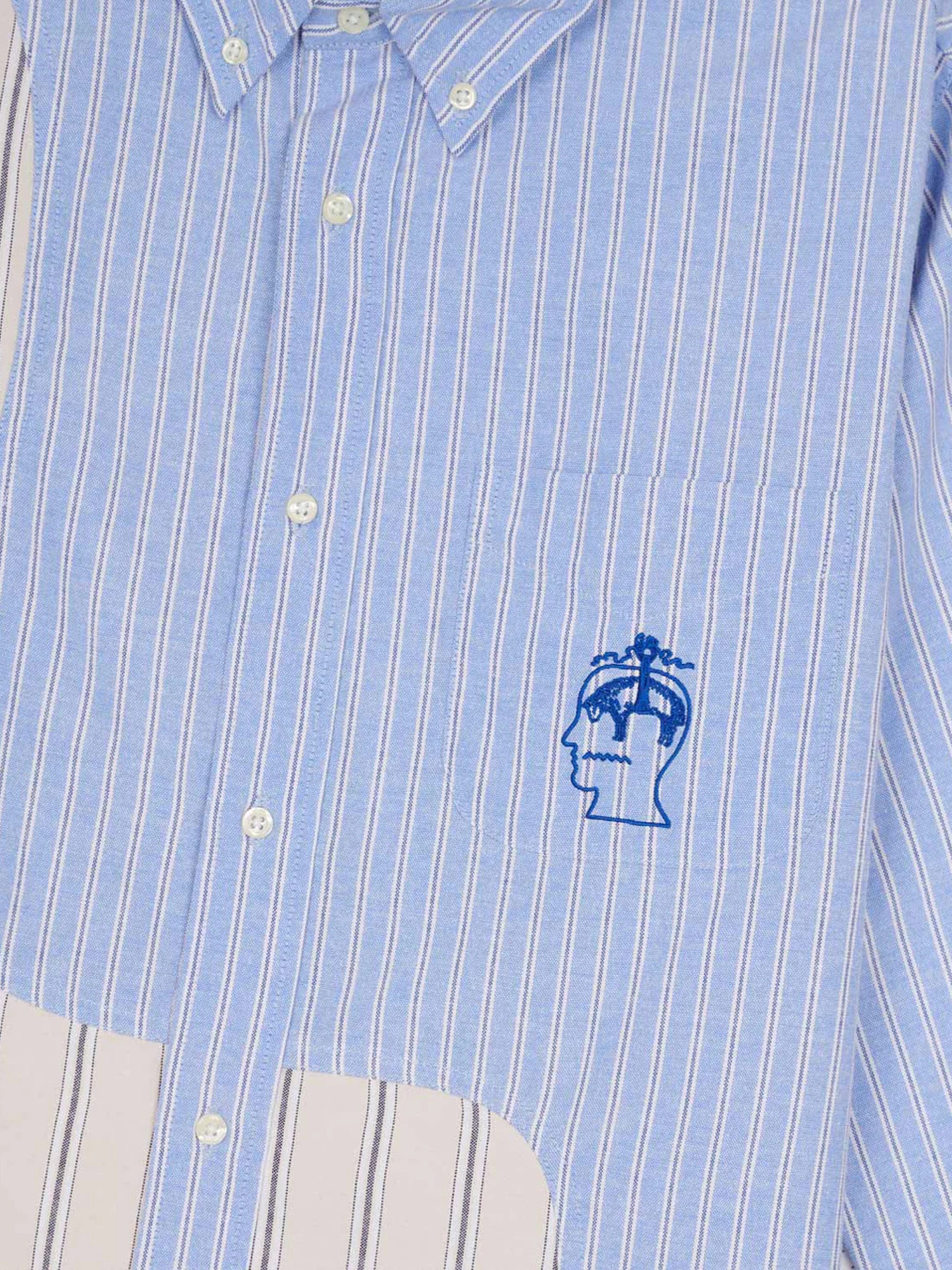 Brain Dead 26SS Brooks Brothers California Organic Panel Oxford Button Up-3