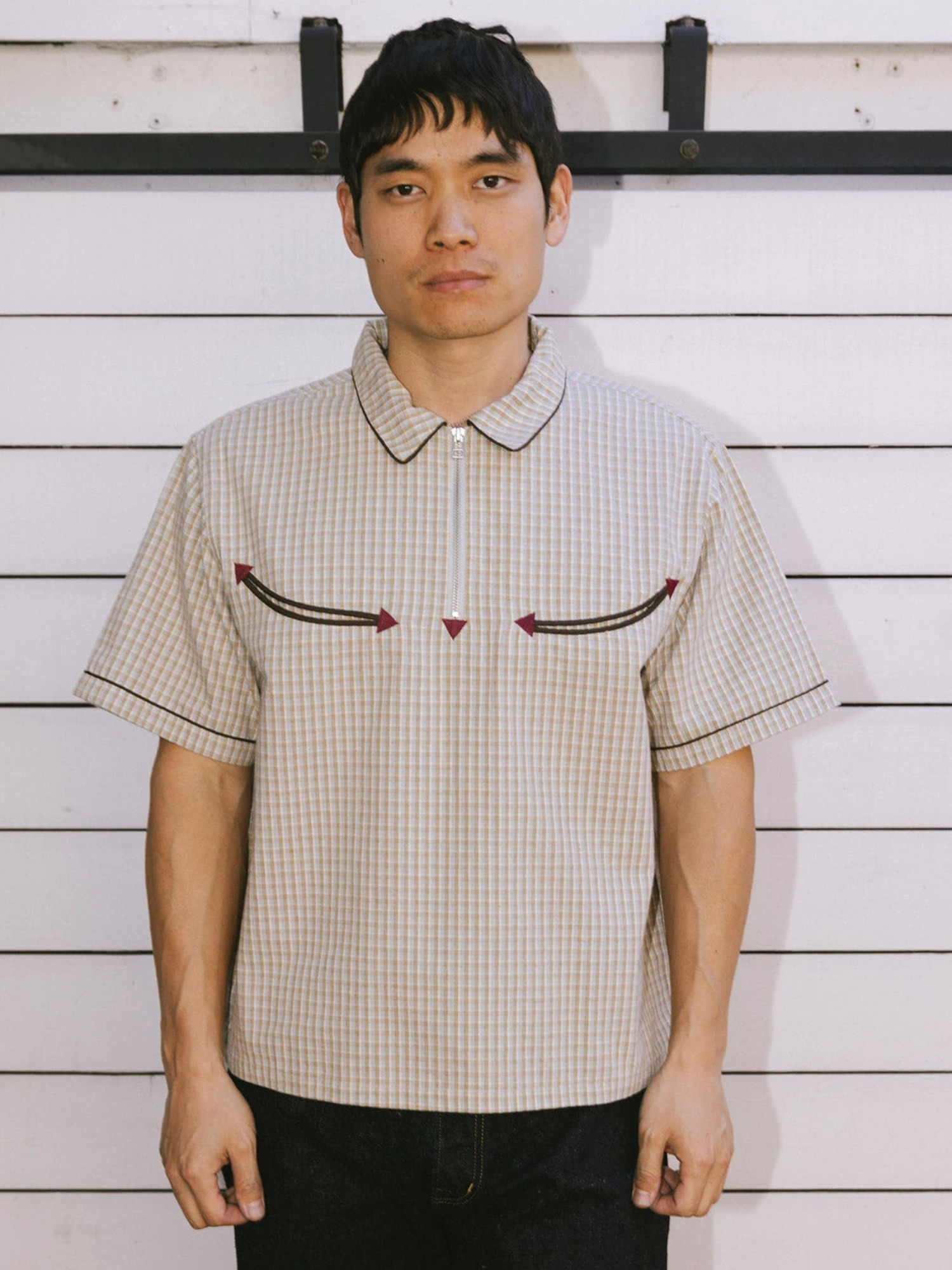 Brain Dead 26SS Check Western Shirt-4