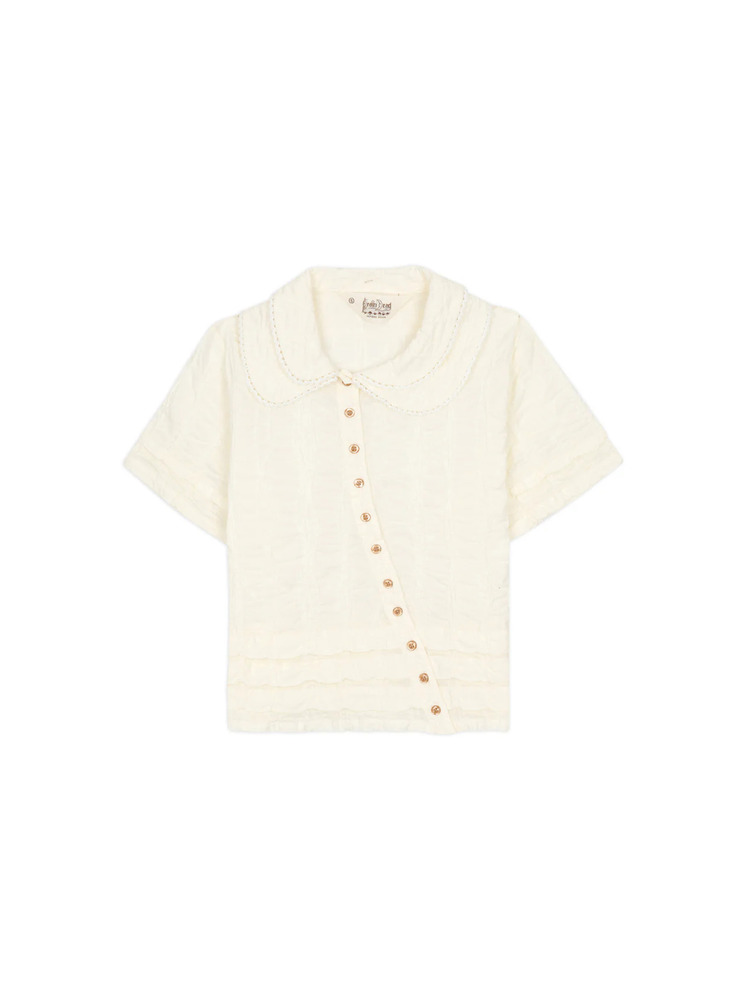 Brain Dead 26SS Twisted Seersucker Button Up Shirt