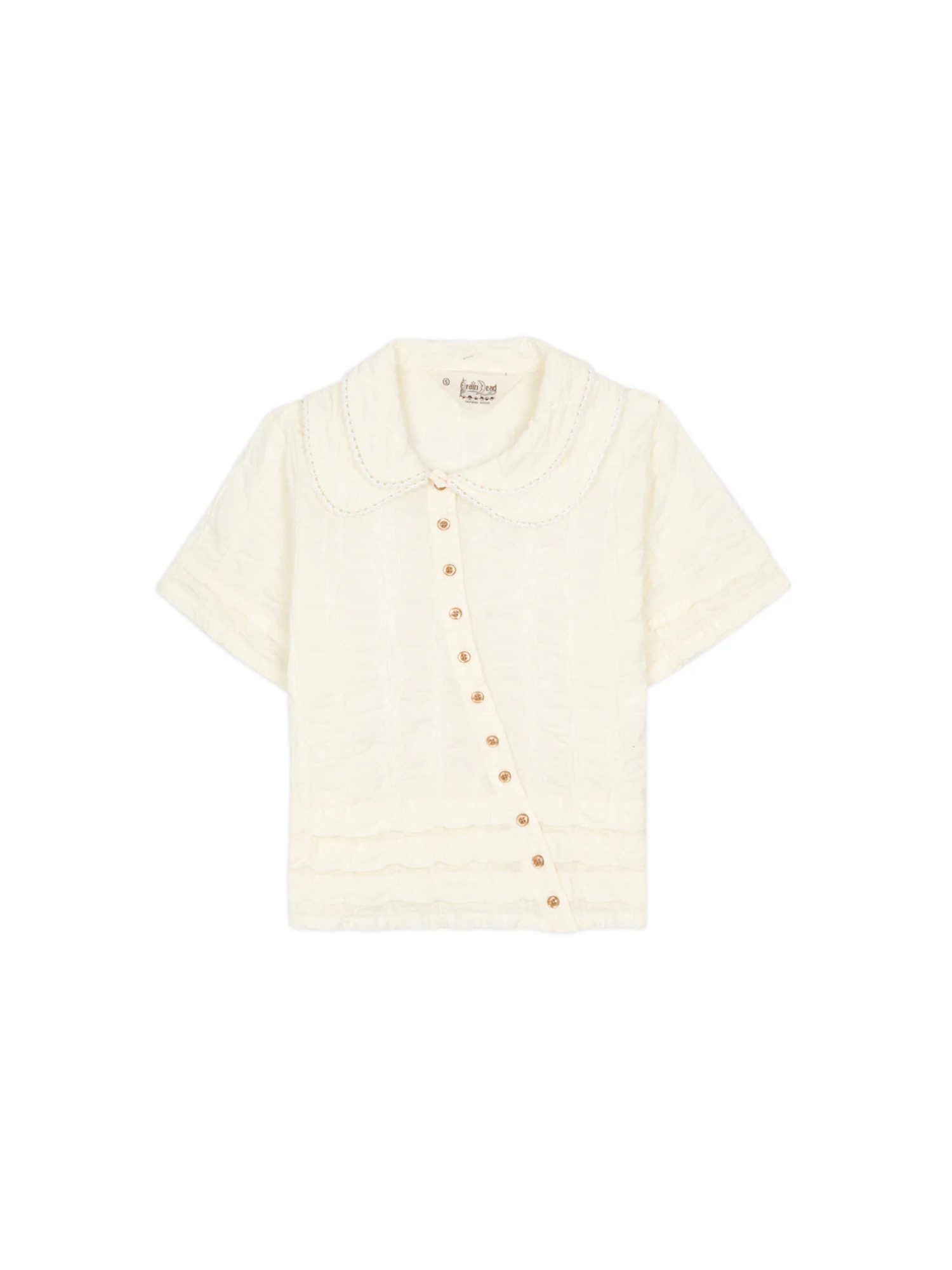 Brain Dead 26SS Twisted Seersucker Button Up Shirt