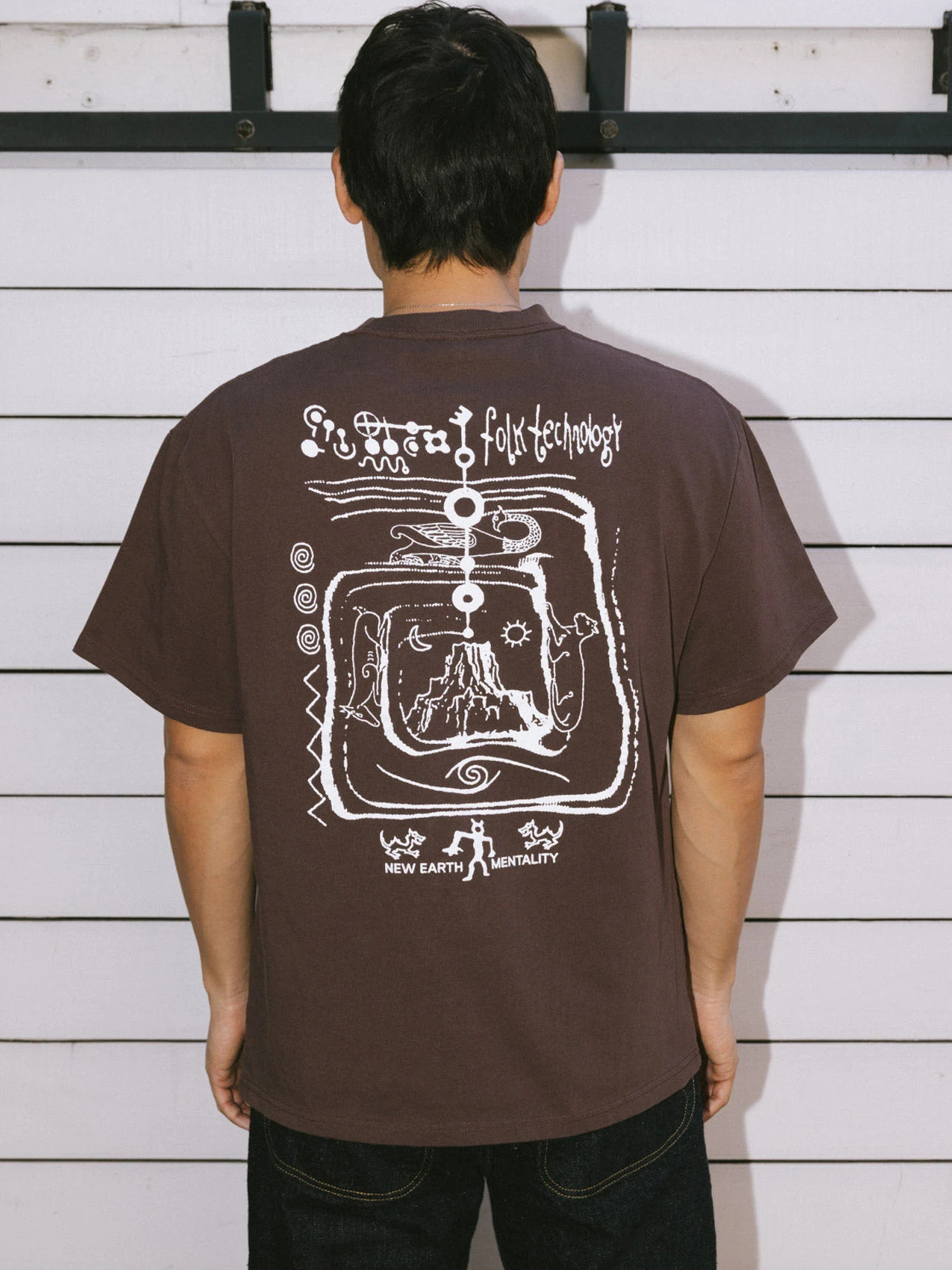Brain Dead 26SS Ancient Knowledge T-shirt-5