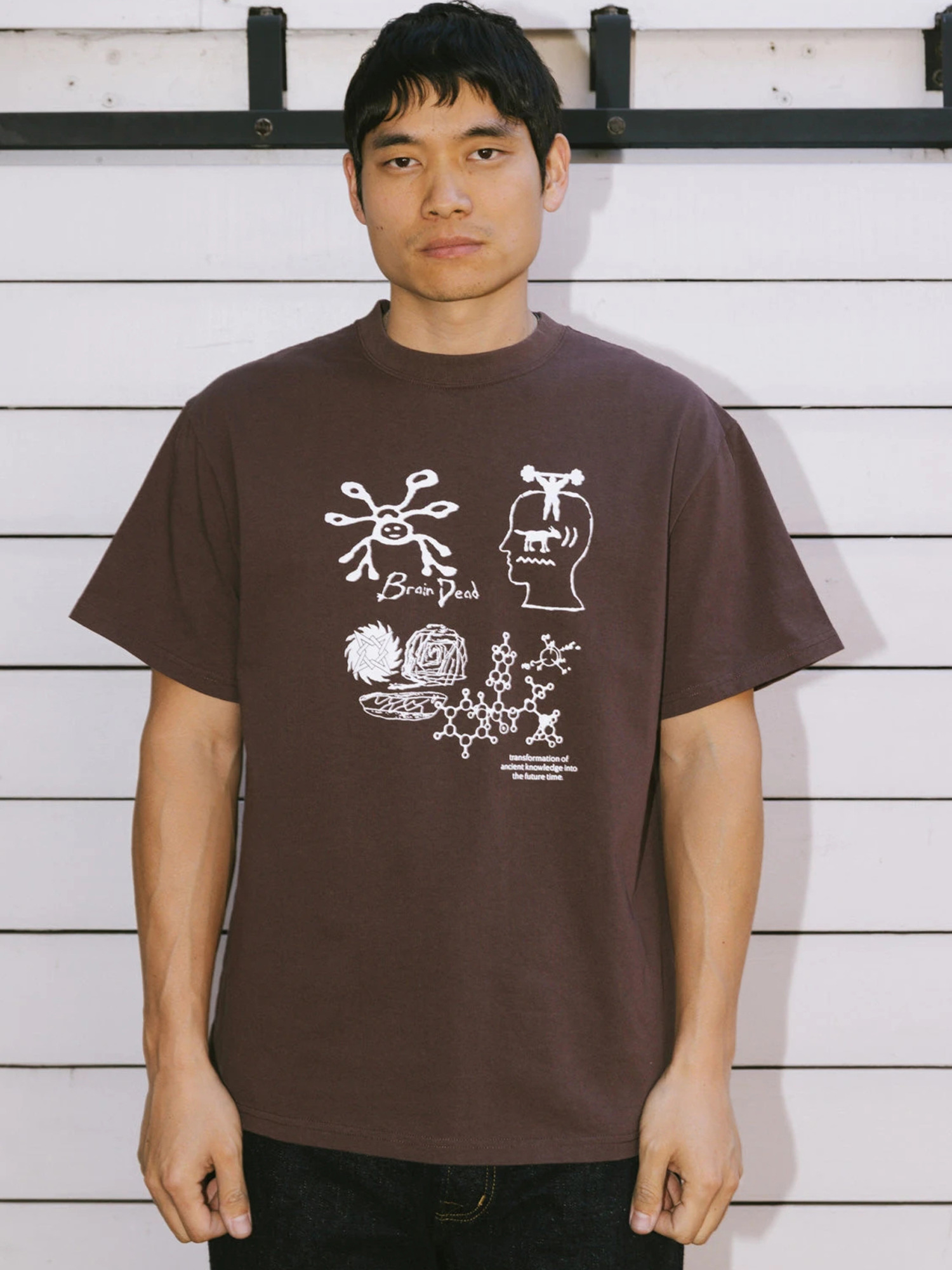 Brain Dead 26SS Ancient Knowledge T-shirt-4