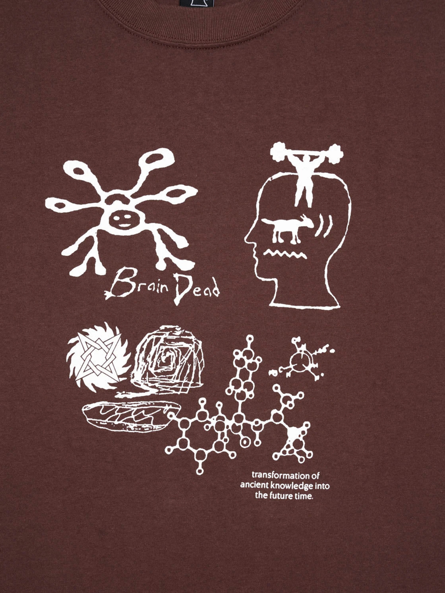 Brain Dead 26SS Ancient Knowledge T-shirt-3