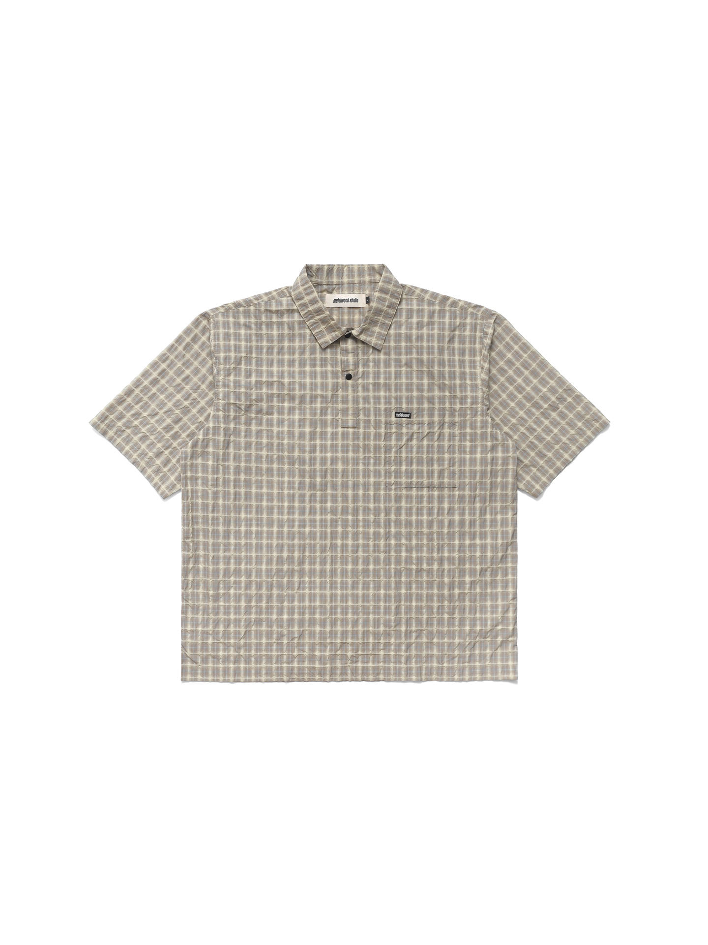 Metalwood Studio 26SS Oversized Snap Top Polo