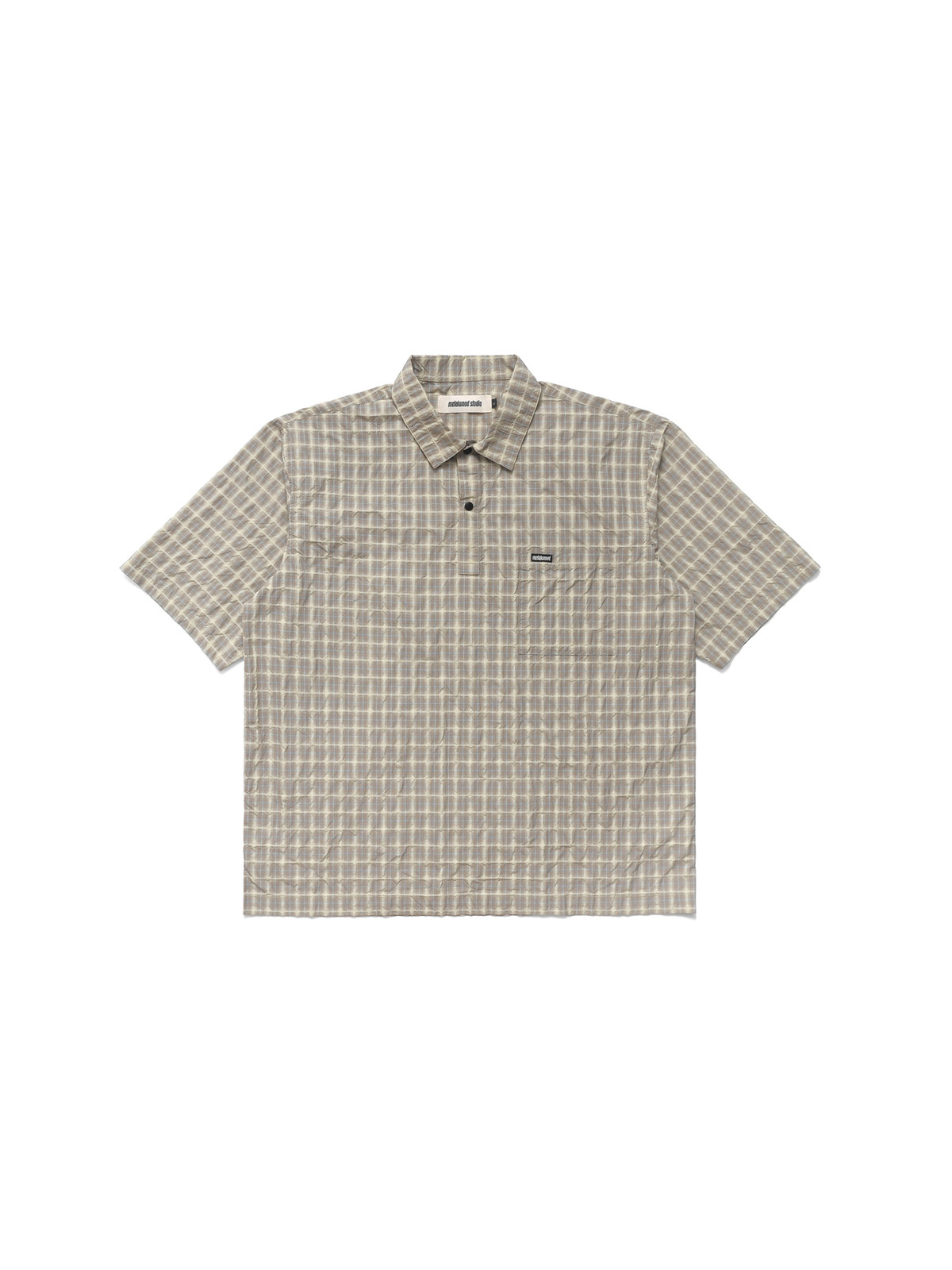 Metalwood Studio 26SS Oversized Snap Top Polo