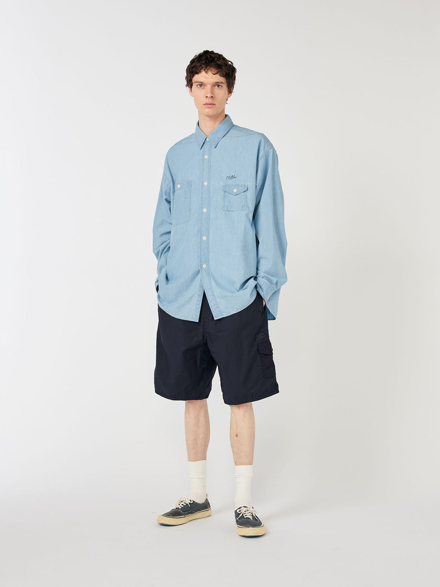 nanamica 26SS Nylon Twill Deck Shorts-3