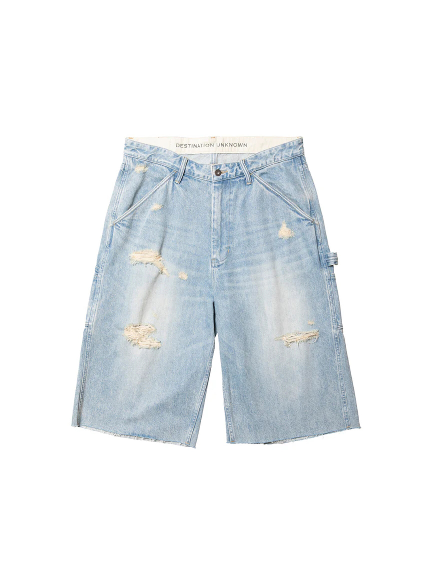 Liberaiders 26SS DAMAGED DENIM BUGGY SHORTS