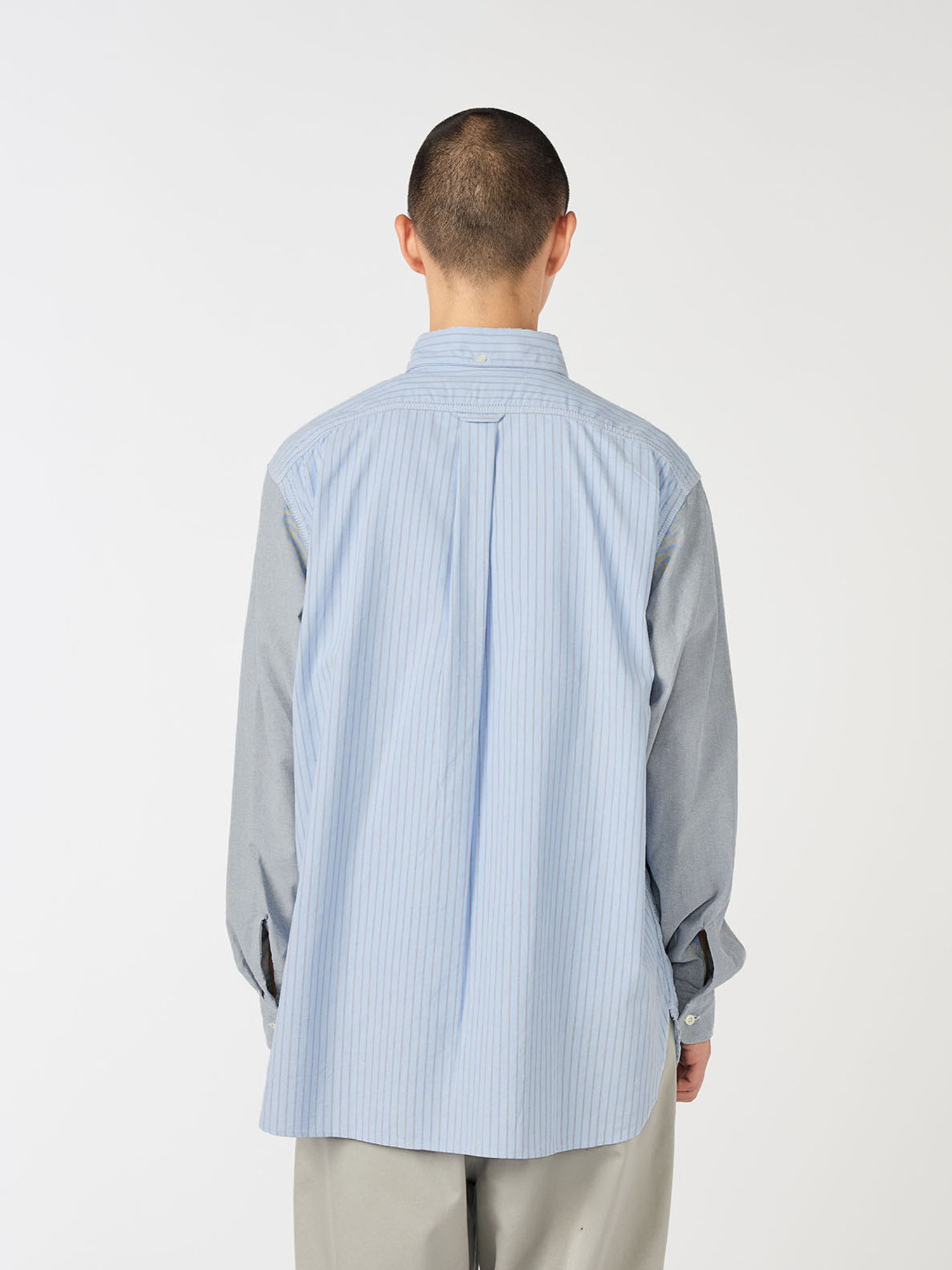 nanamica 26SS Button Down Stripe Storm Shirt-4