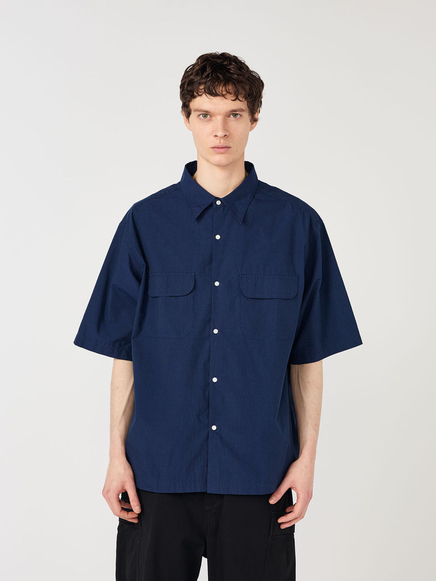 nanamica 26SS Regular Collar S/S Shirt-2