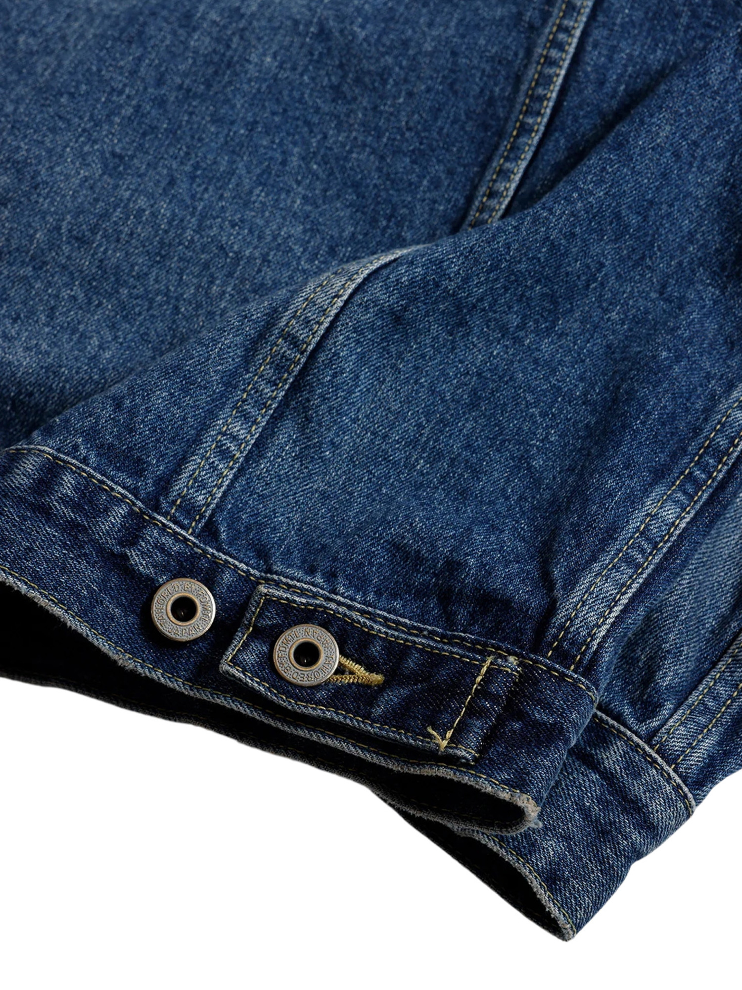 FDMTL 26SS DENIM PLEATED JACKET 3-YEAR WASH-5