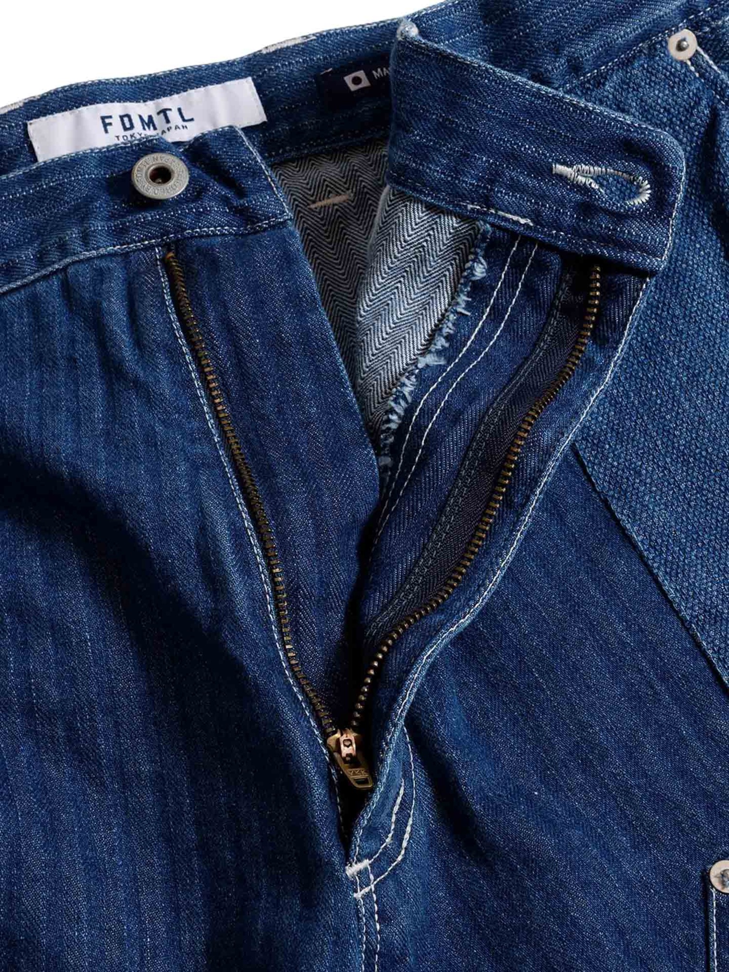 FDMTL 26SS PATCHWORK DOUBLE KNEE SHORTS 3YR WASH-4