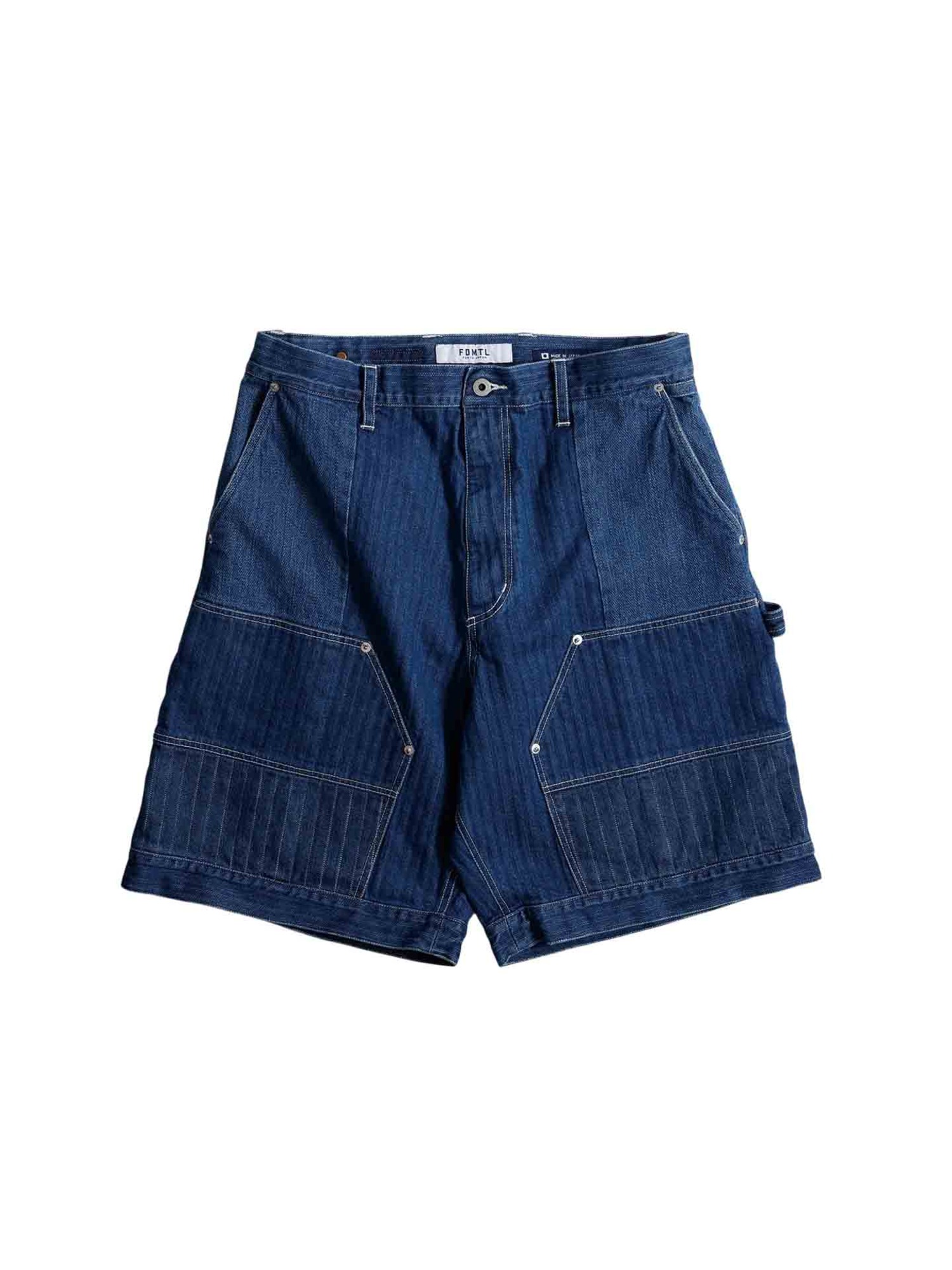 FDMTL 26SS PATCHWORK DOUBLE KNEE SHORTS 3YR WASH
