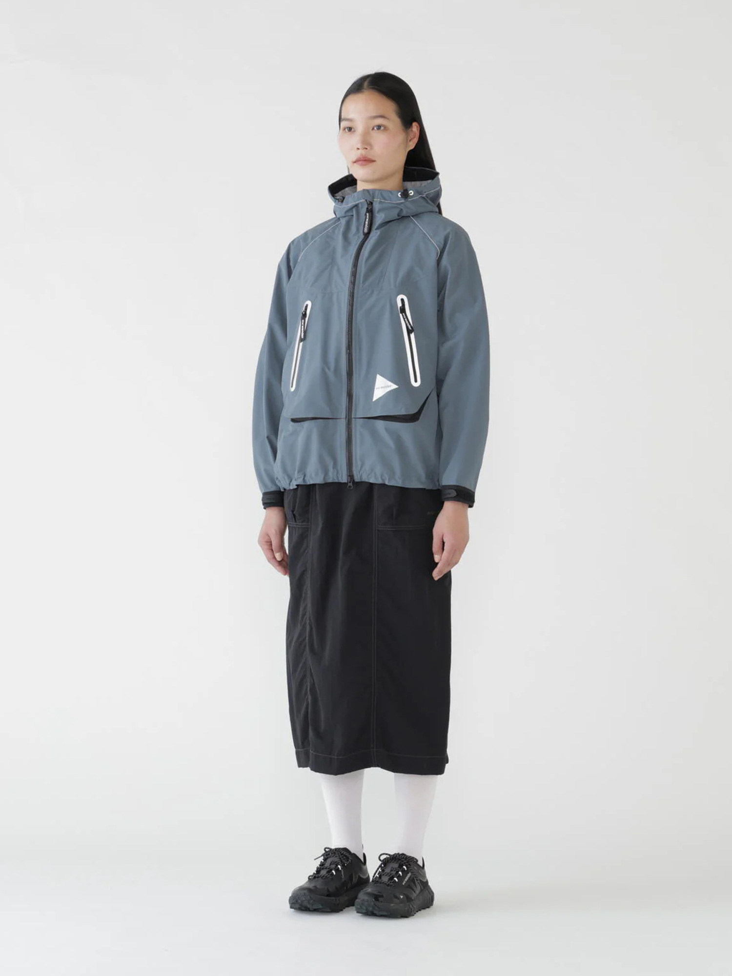 and wander 26SS crinkled nylon skirt (W)-6
