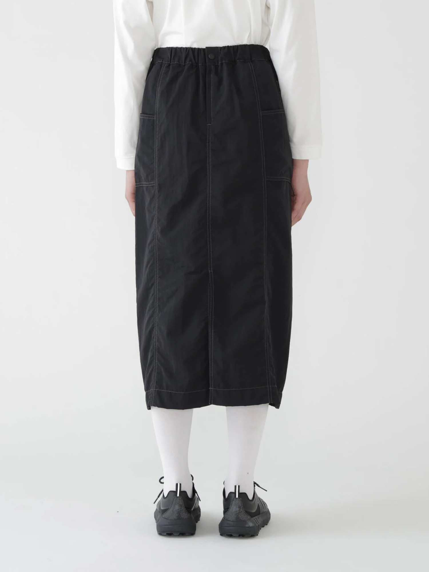and wander 26SS crinkled nylon skirt (W)-5
